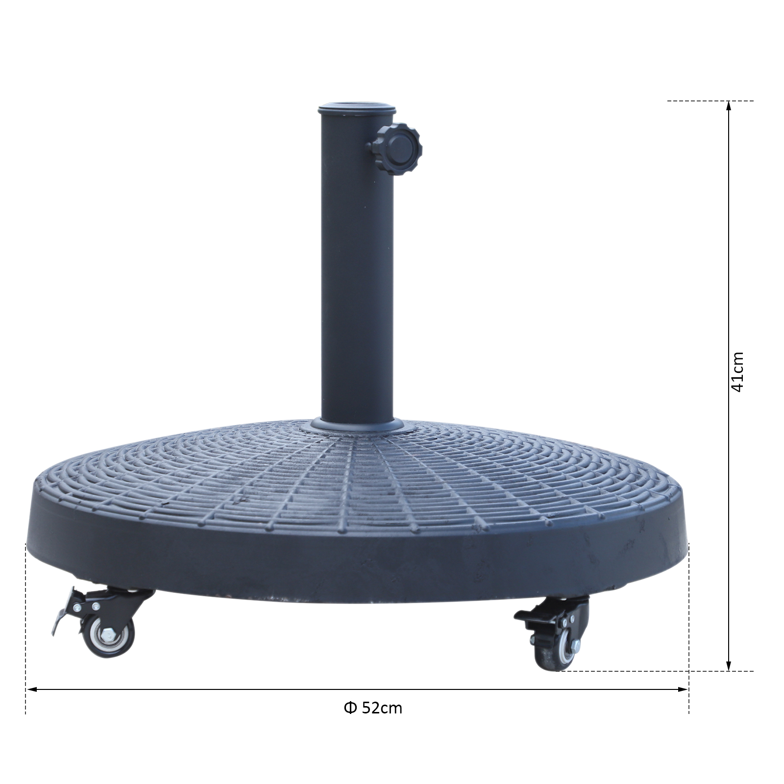 Outsunny 25kg Resin Patio Umbrella Base Parasol Stand Weight Deck w