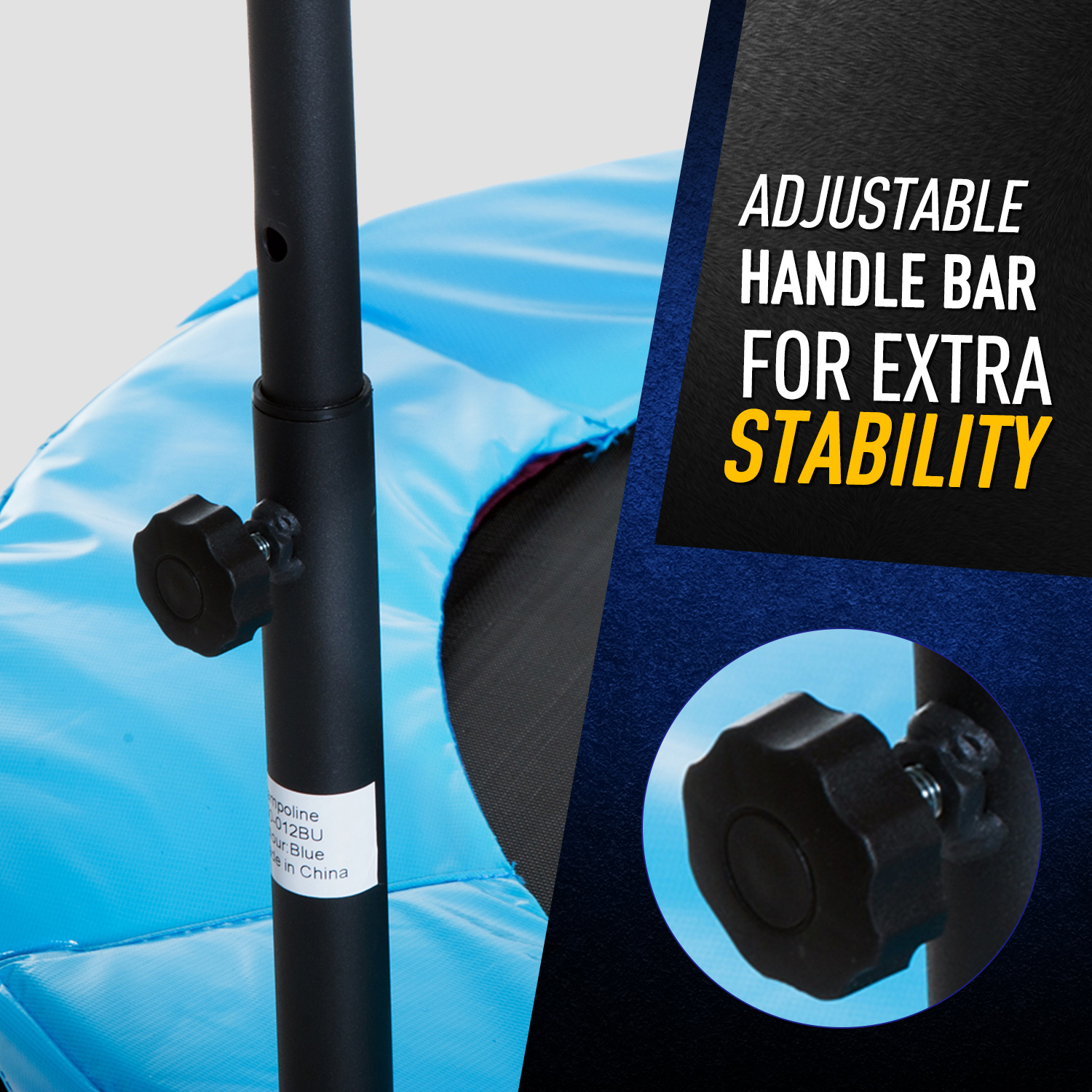 Trampoline Rebounder Workout Adjustable Handle Fitness Jumper 2 Colours