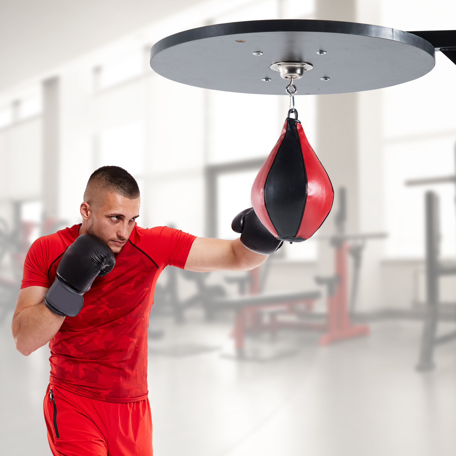 Speed Bag Platform Speedball Frame Set Training Punching Boxing