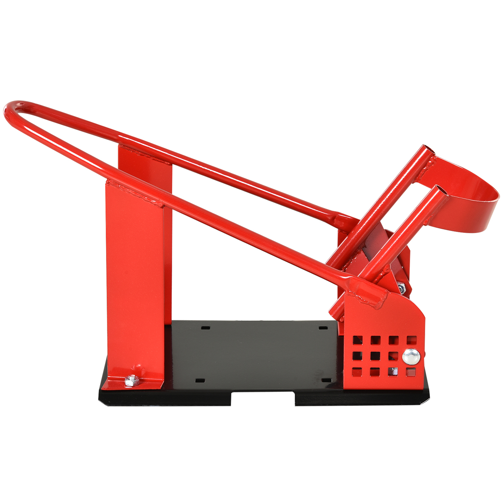 Motorcycle Wheel Chock Transport Stand Metal Holder For Truck