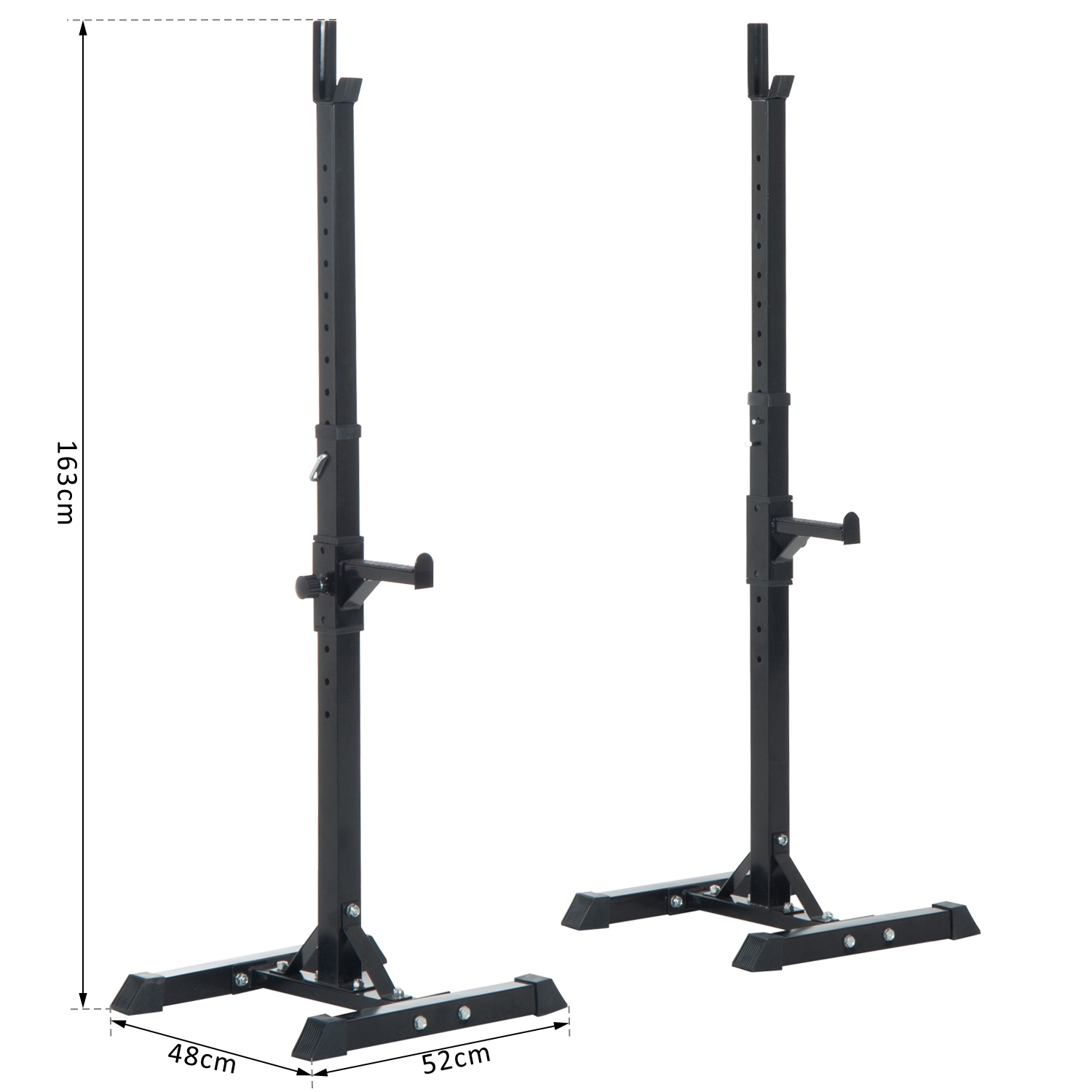 Heavy Duty Weights Bar Barbell Squat Stand Stands GYM Fitness eBay