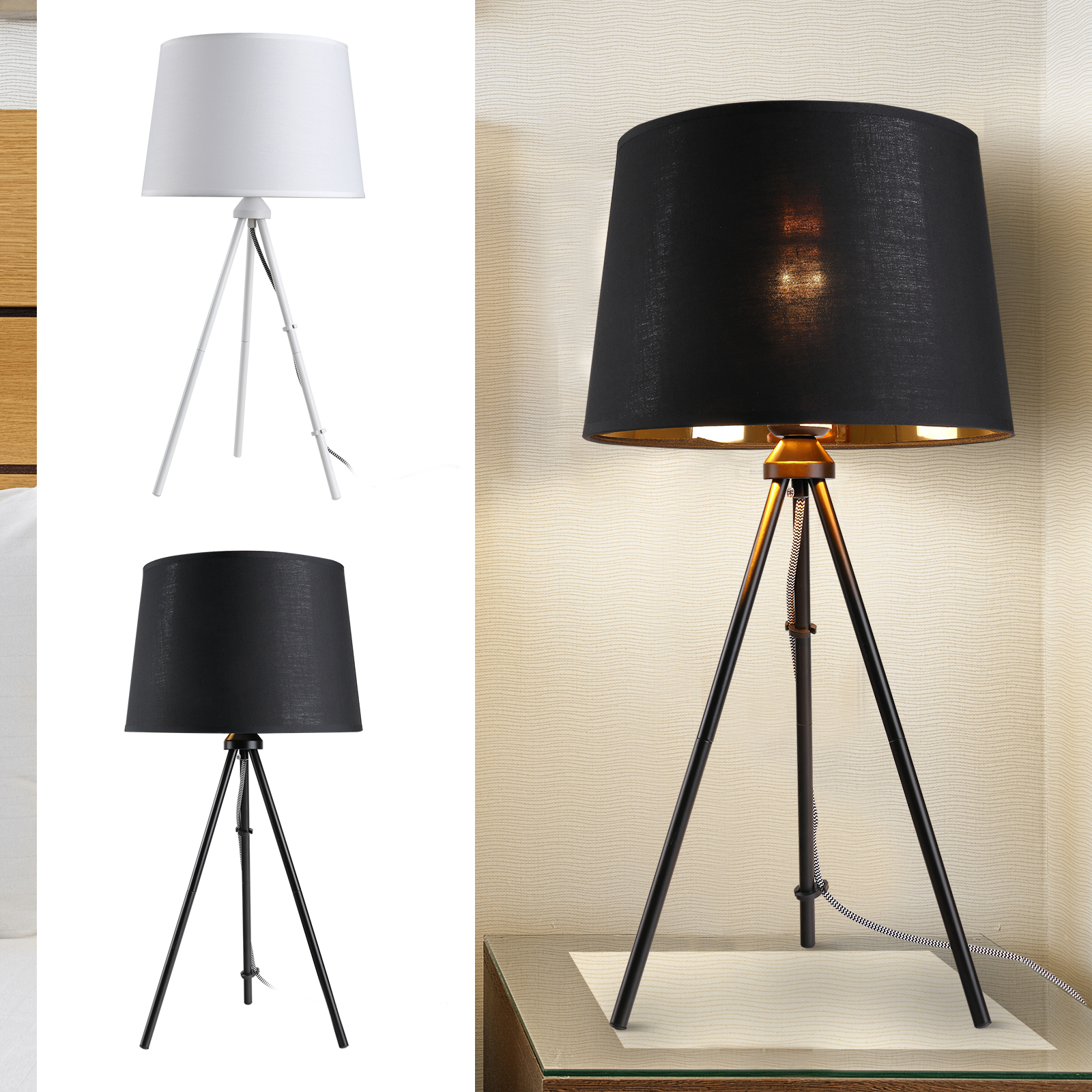 metal tripod table lamp