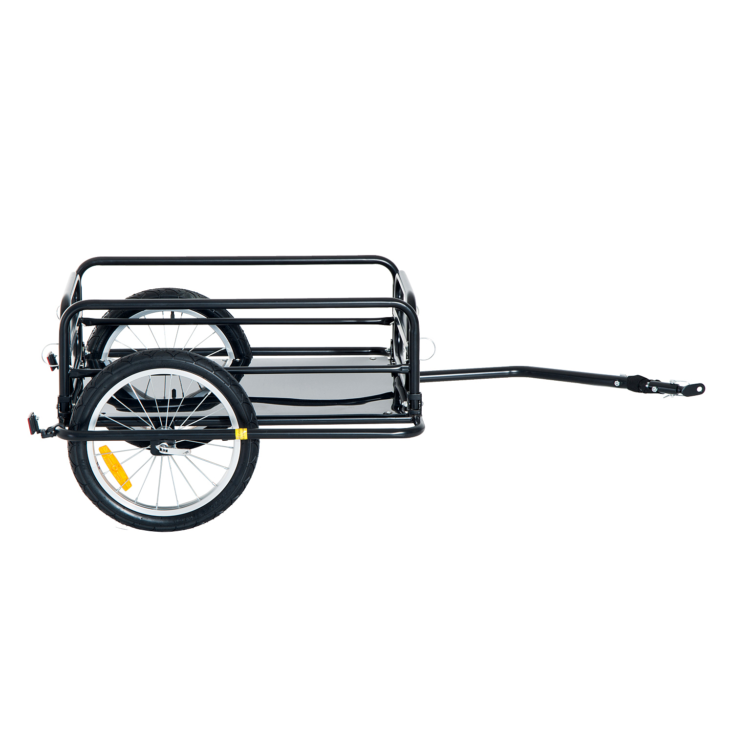 Folding Bike Trailer Cargo B icycle Storage Carrier with Hitch 5055974866584 eBay