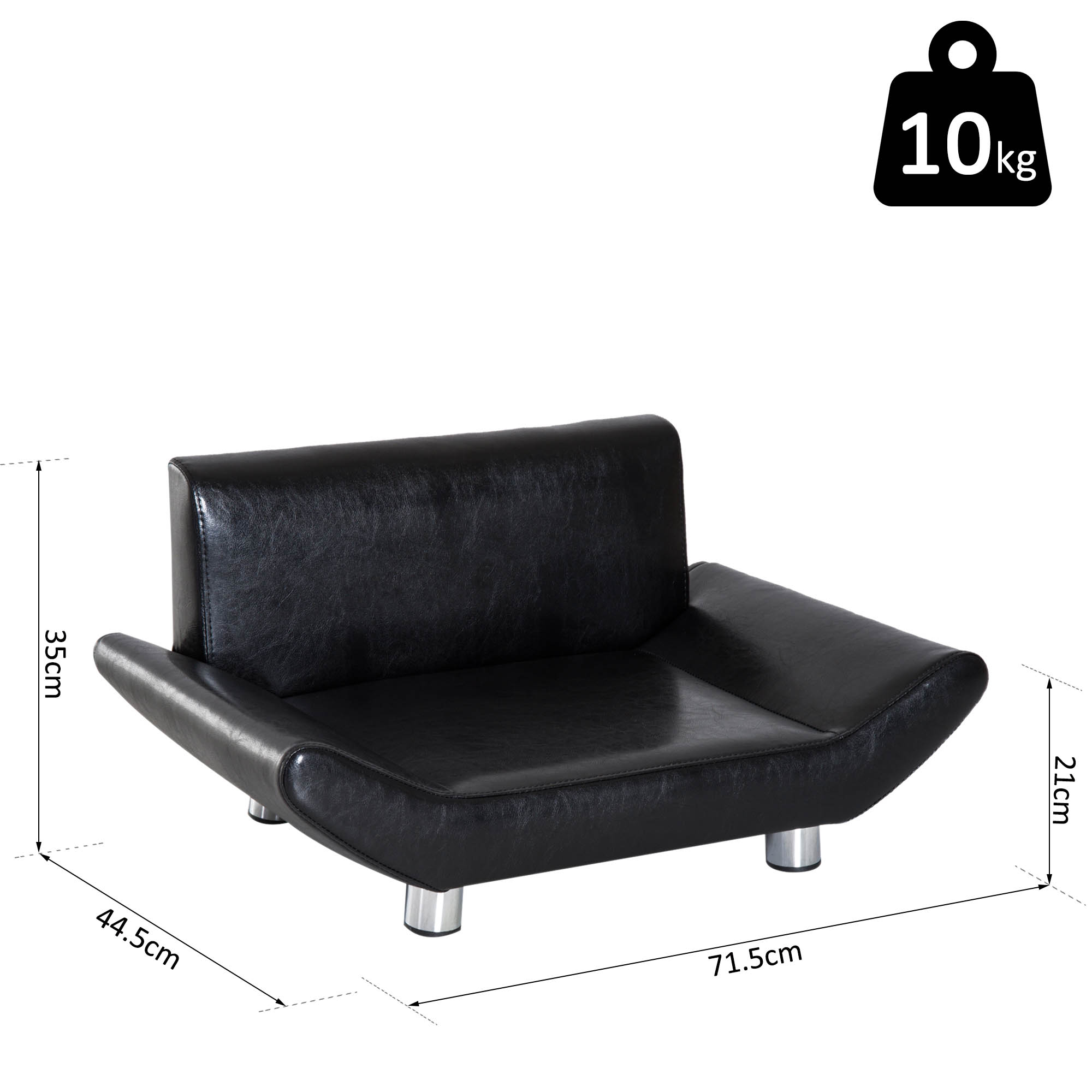 Pet Dog Cat Sofa Couch Bed Chair Luxury Comfort Sponge Leather