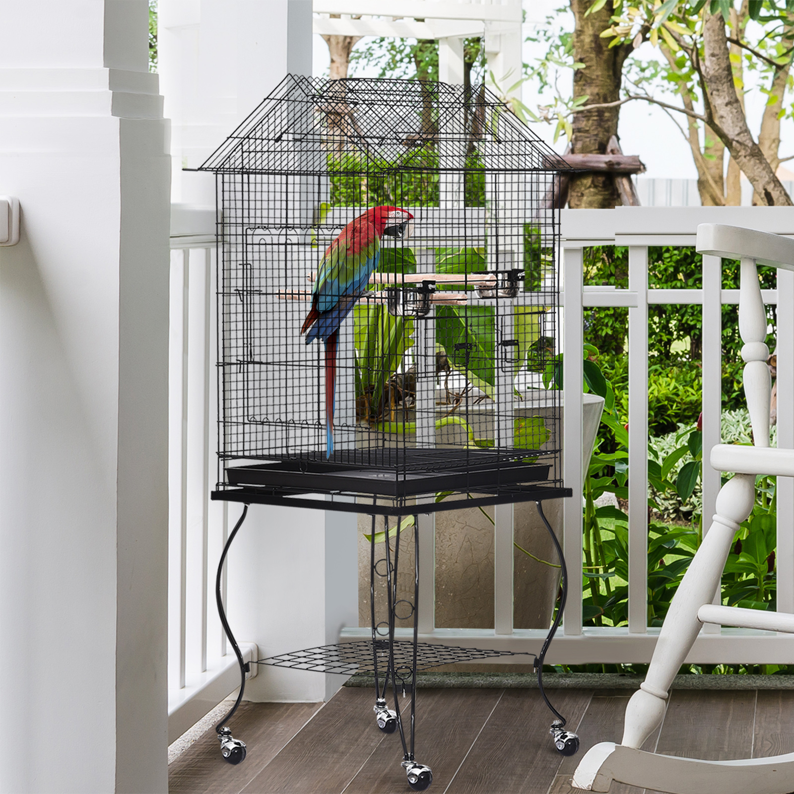 budgie cage stand argos