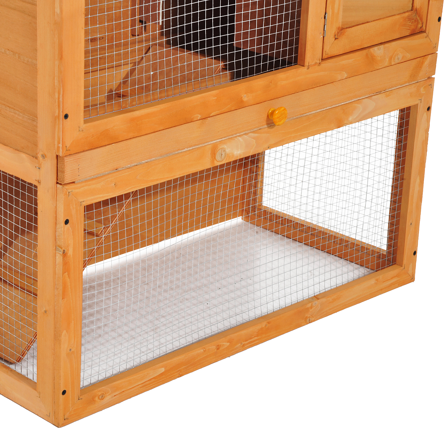 2tier Rabbit Hutch Small Animal Wooden Bunnies House Outdoor Backyard 2 Sizes eBay
