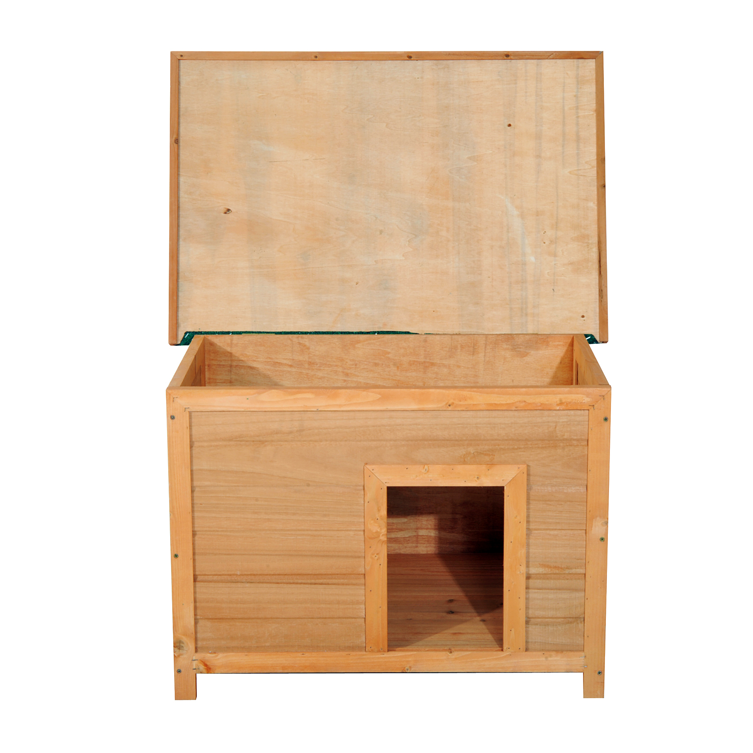 Pawhut 85cm Elevated Dog Kennel Wooden Pet House Outdoor Waterproof