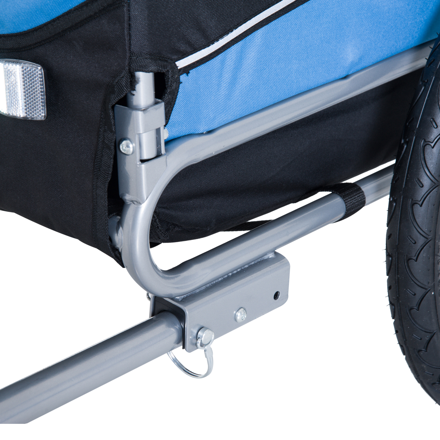 Pet Dog Bike Trailer Hitch Step Buggy Secure Jogging Stroller Travel
