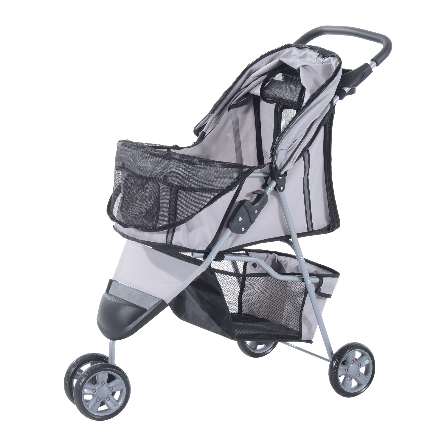 Pet Travel Stroller Cat Dog Pushchair Puppy Jogger Carrier Three Wheels 5 Colour eBay