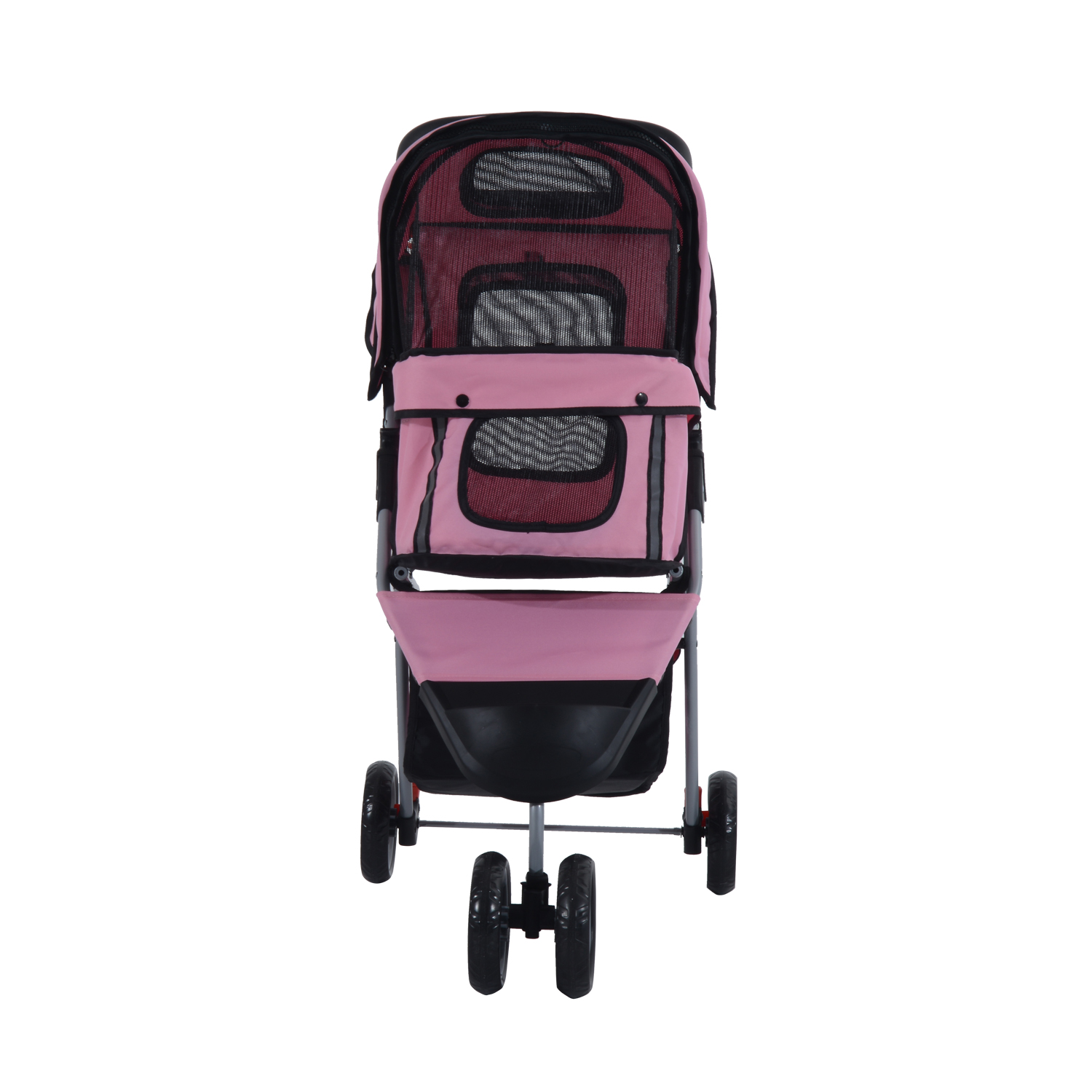 Pet Travel Stroller Cat Dog Pushchair Puppy Jogger Carrier Three Wheels