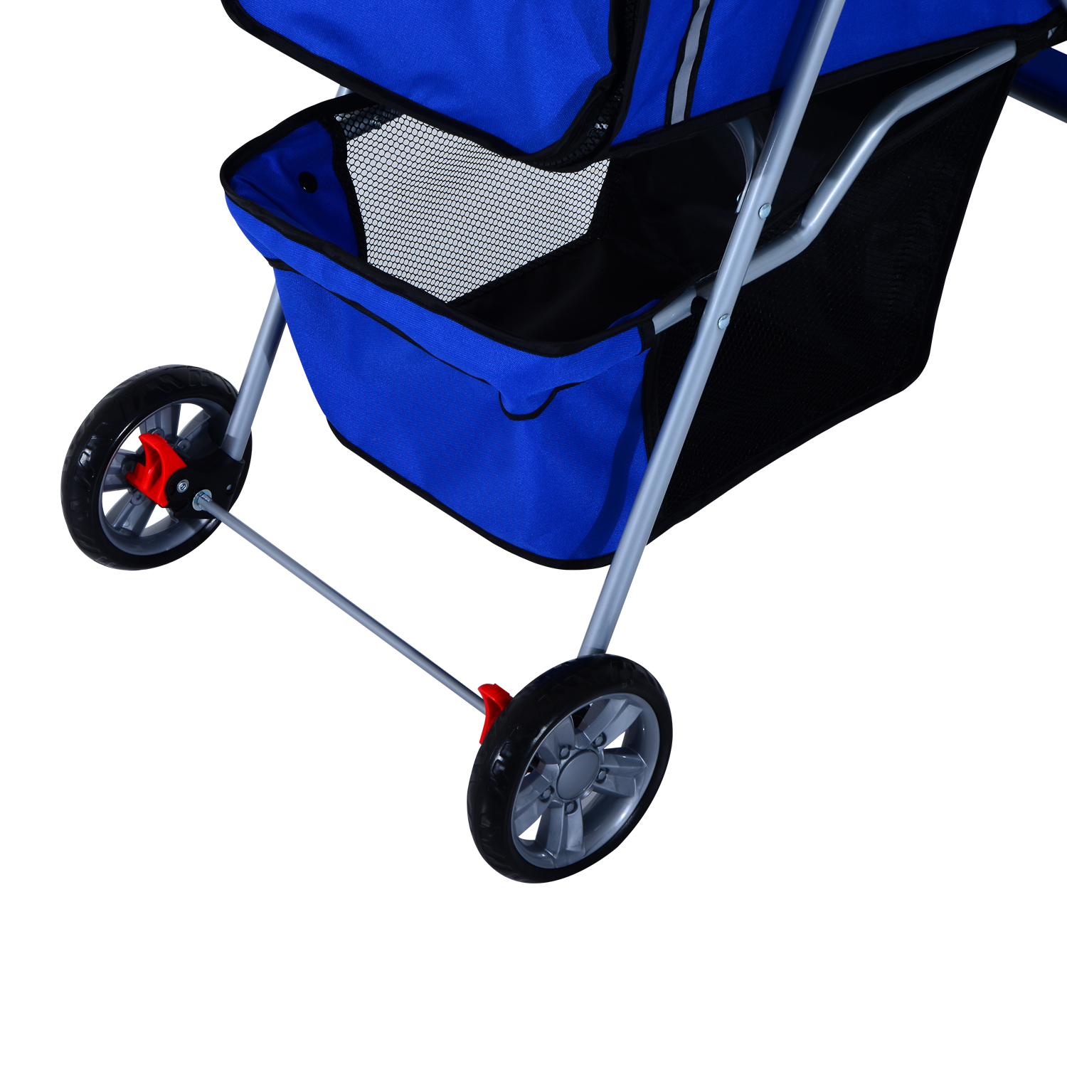 Pet Stroller Cat Dog Jogger Puppy Pushchair Travel Cart Carrier Walk 4