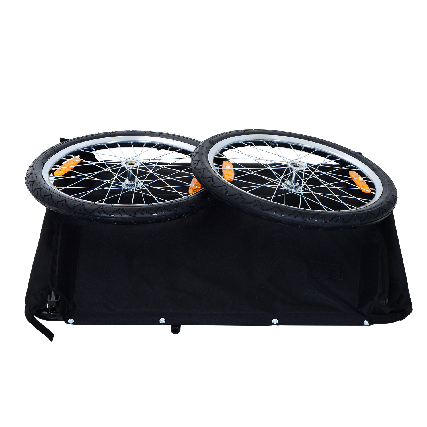 Folding Bicycle Cargo Storage Bike Trailer Enclosed Cart Removable Cover Hitch eBay