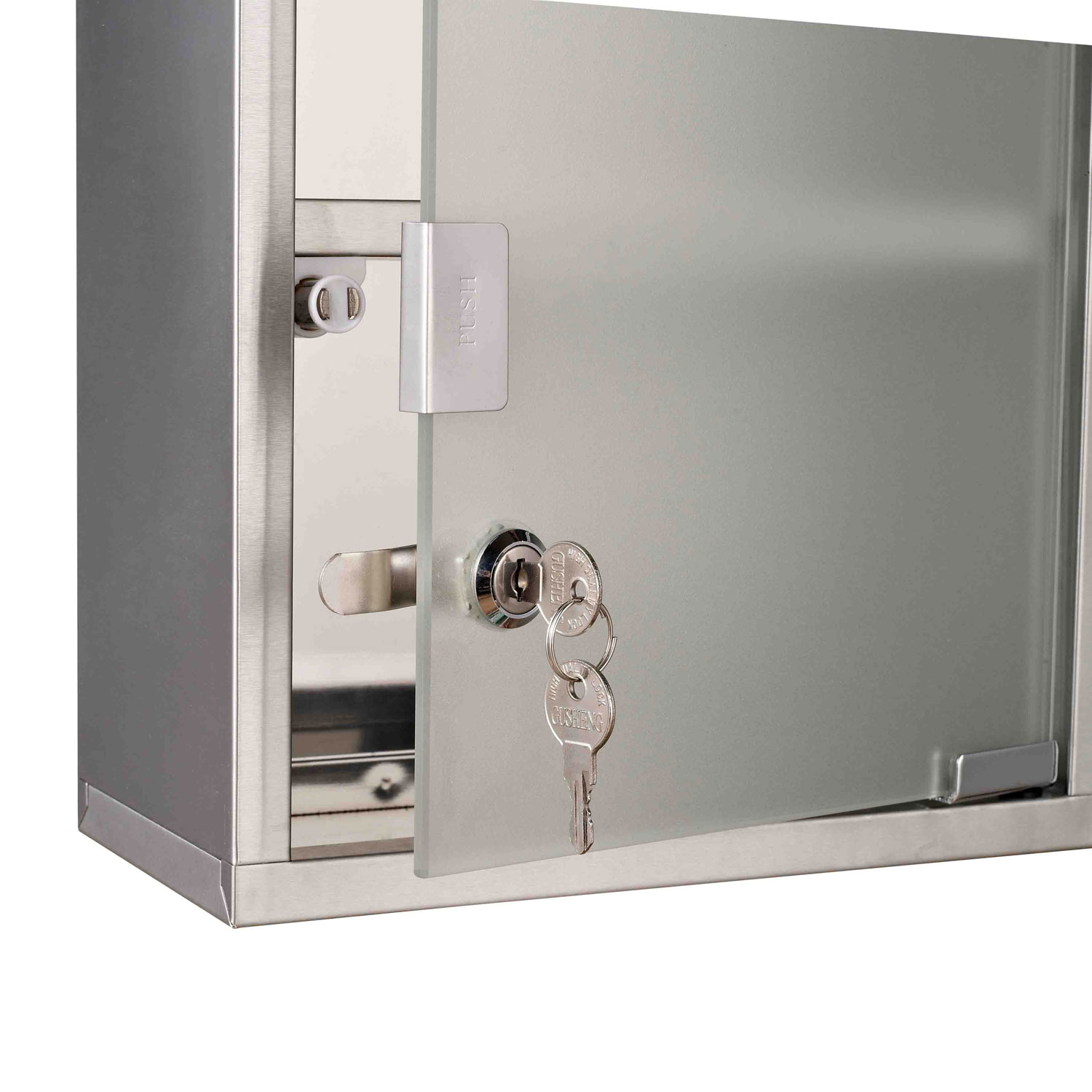 Armario de Medicinas Botiquín Gabinete de Primero Auxilios Acero Inox 3