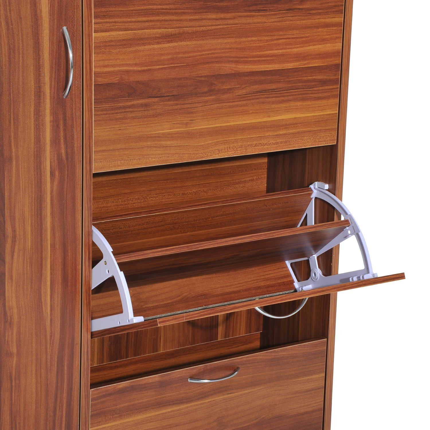 Mueble Zapatero Armario 1 Puerta 3 Cajón Abatible Organizador Zapatos