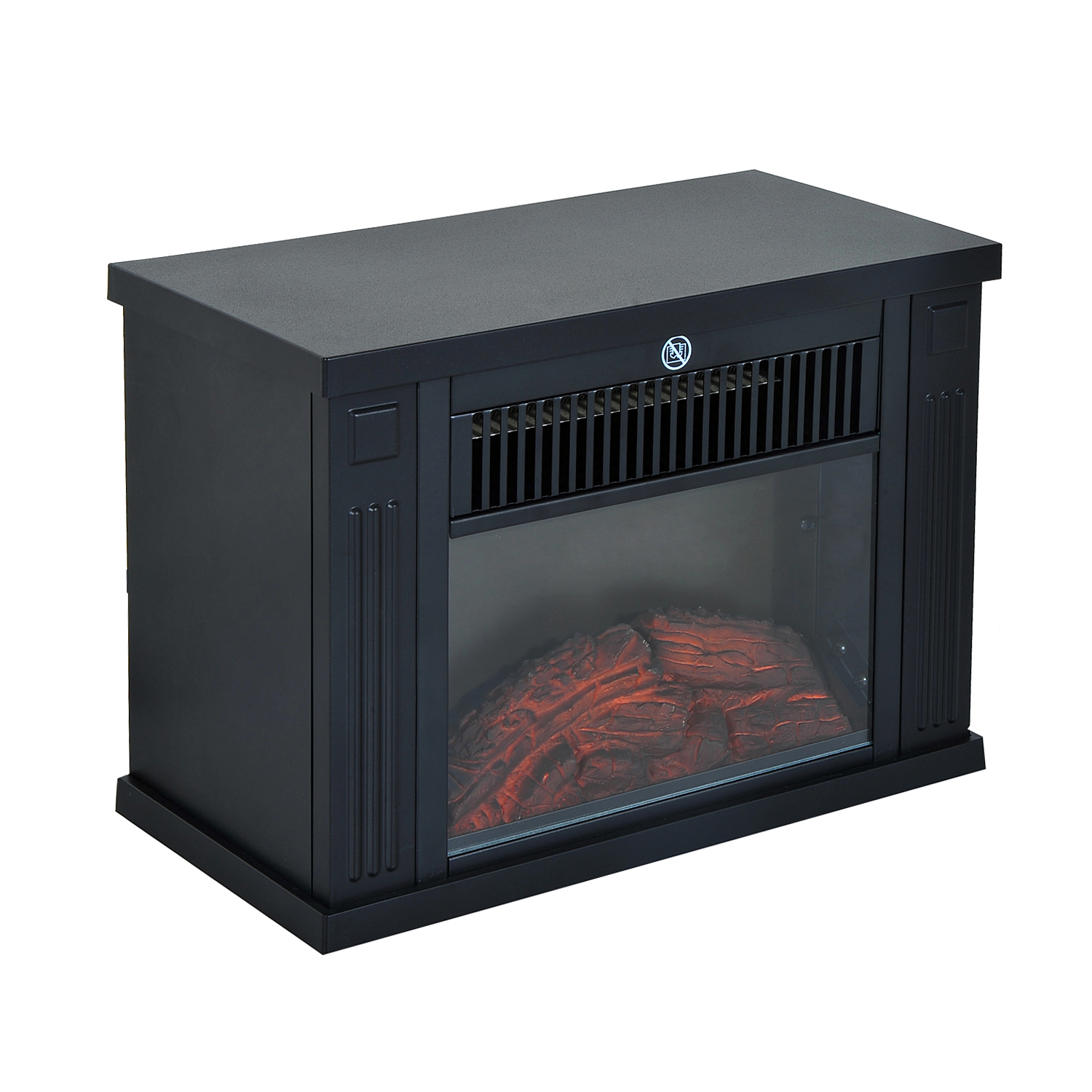 Mini Chimenea Eléctrica Movible 600/1200W 34x17x25cm Efecto Leña