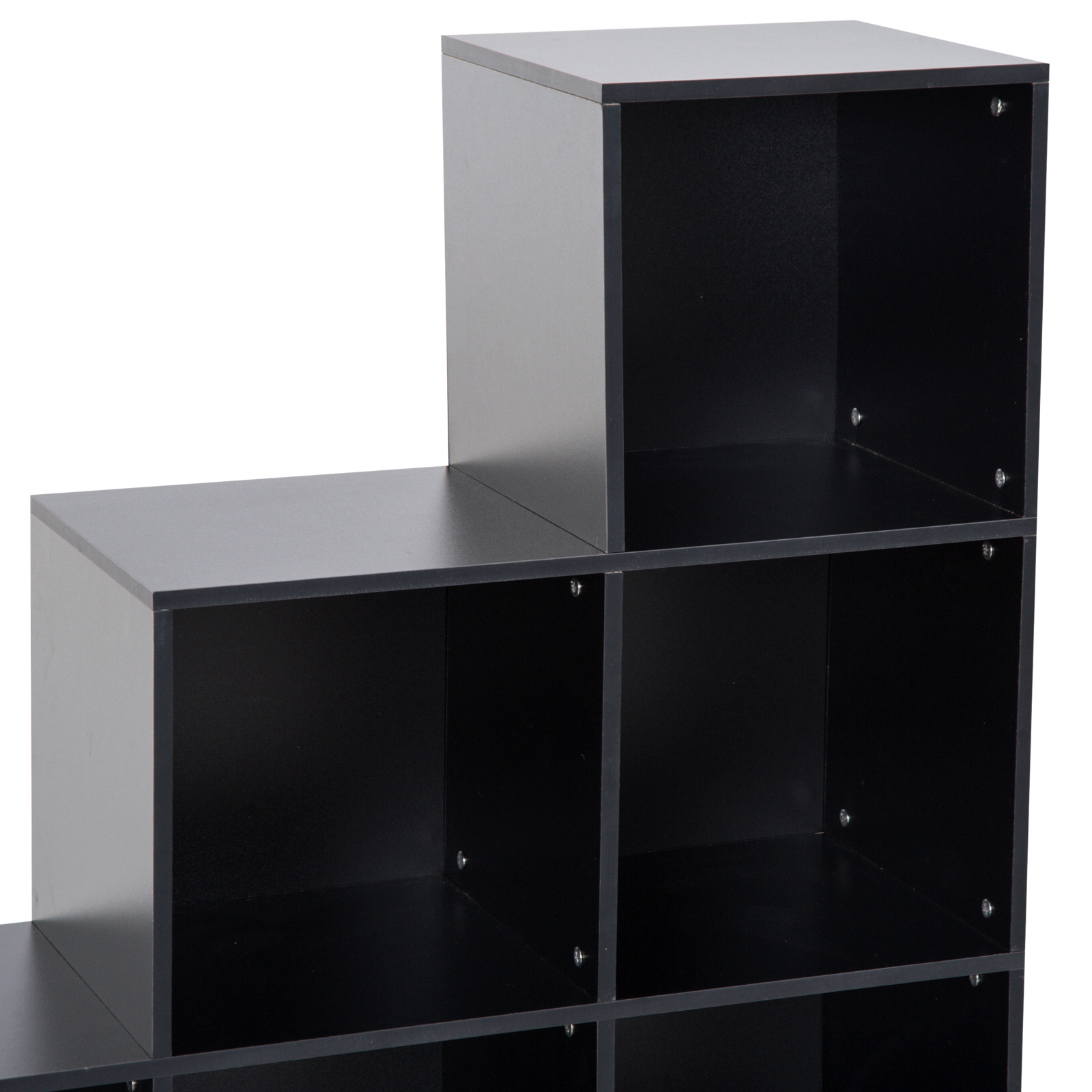 Estantería en Forma de Escalera Armario de Almacenamiento 6 Cubos