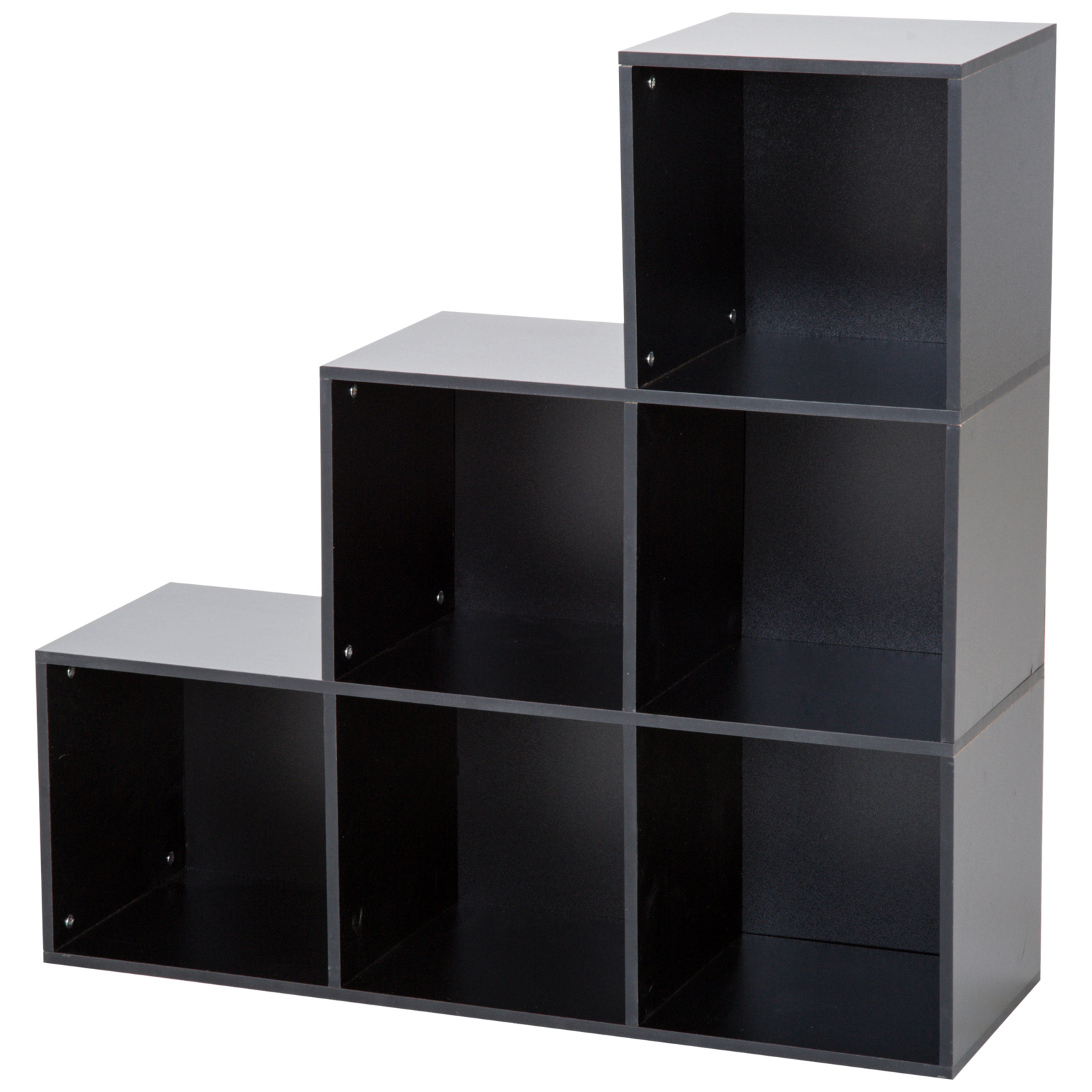 Estantería en Forma de Escalera Armario de Almacenamiento 6 Cubos