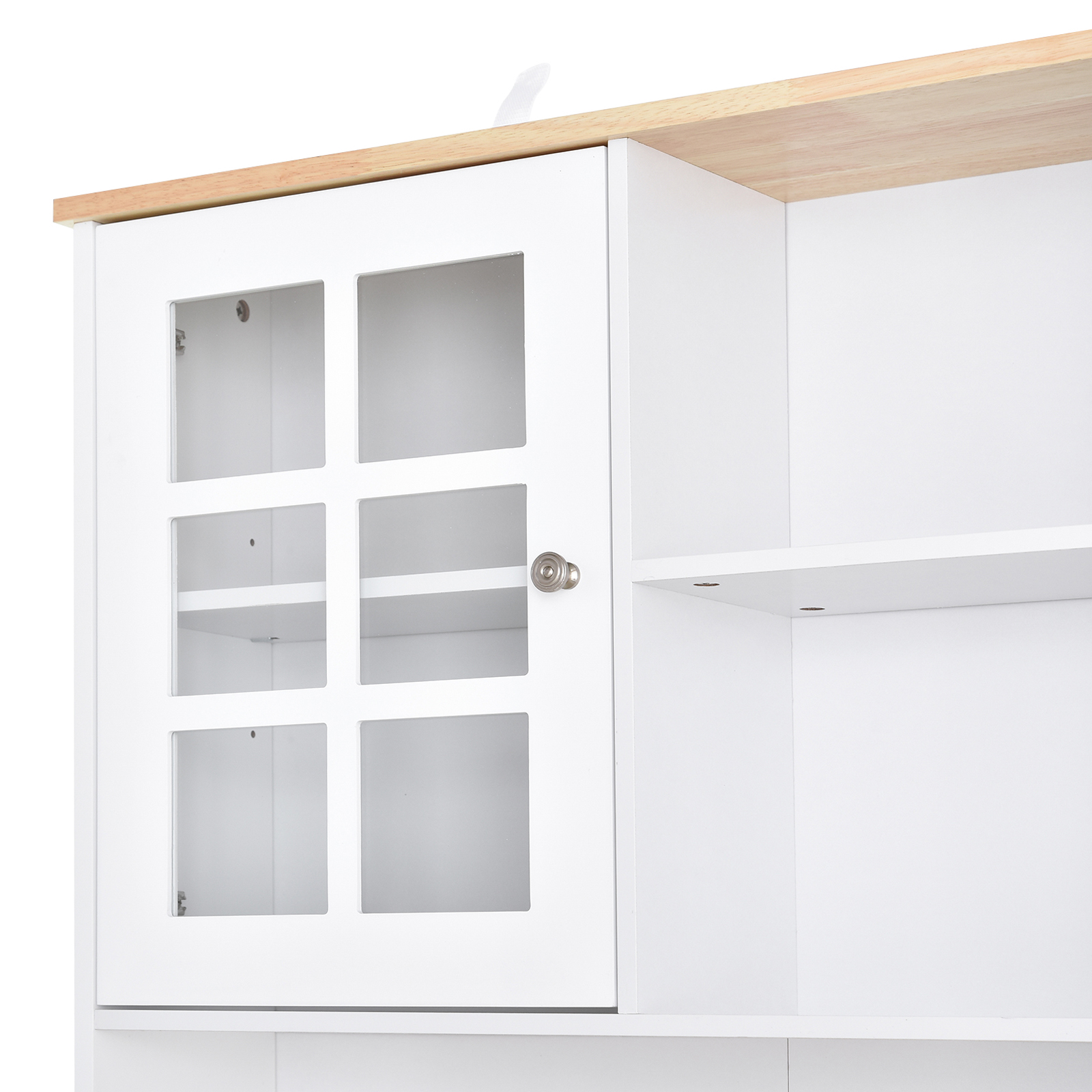 Aparador de Cocina Auxiliar con Amplio Espacio Almacenaje Blanco | eBay