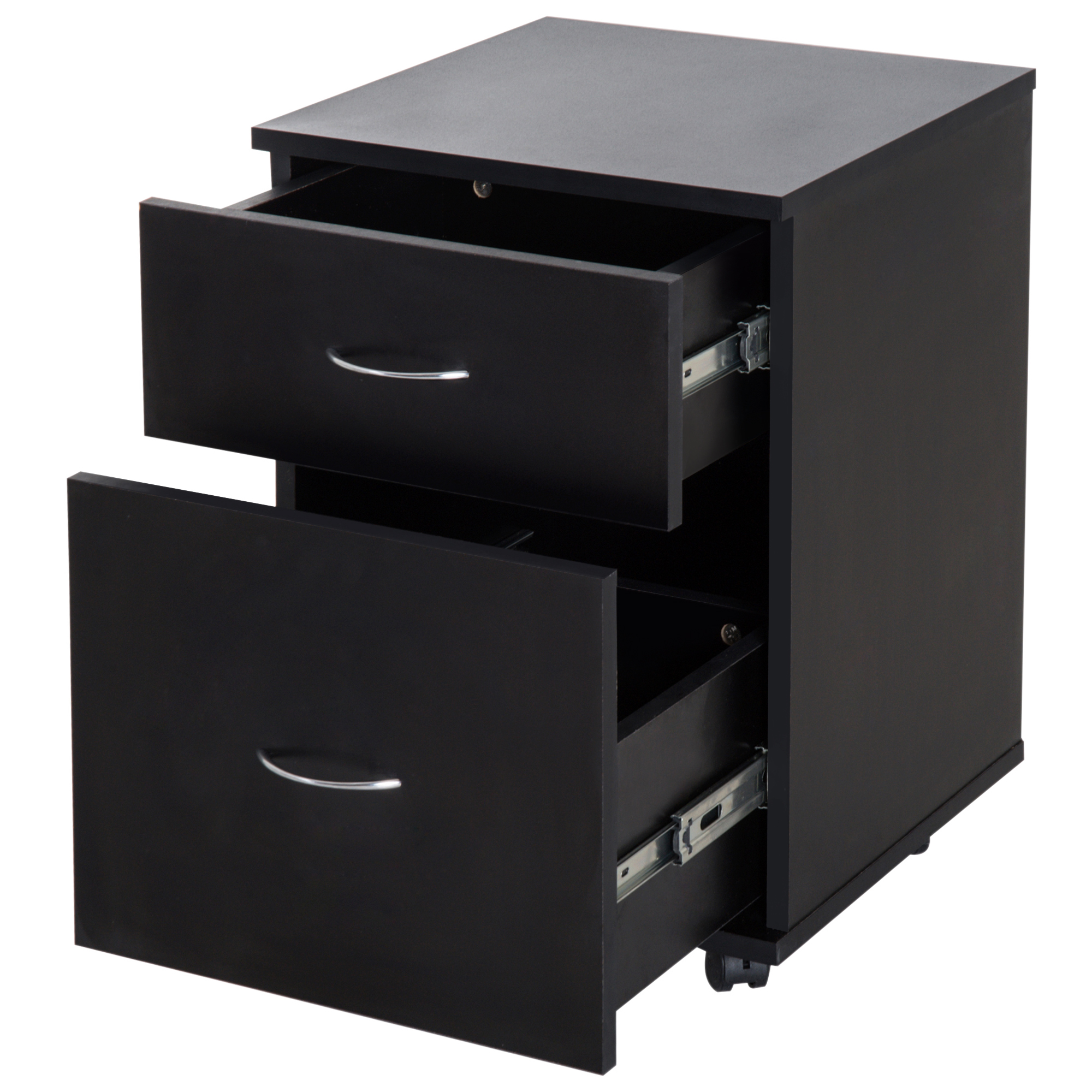 HOMCOM Cajonera de Oficina tipo Archivador con Ruedas de Madera