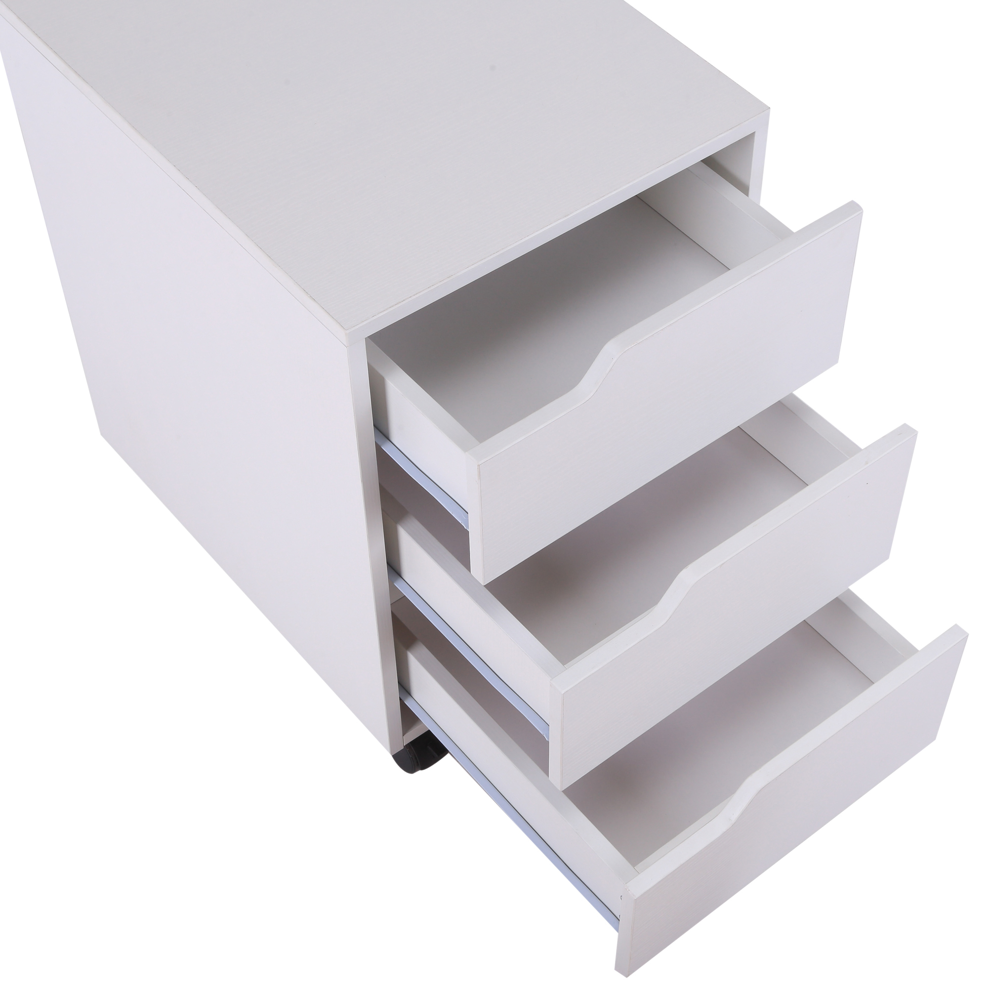 Armario Archivador Móvil para Oficina Cajonera Madera 3 Cajones