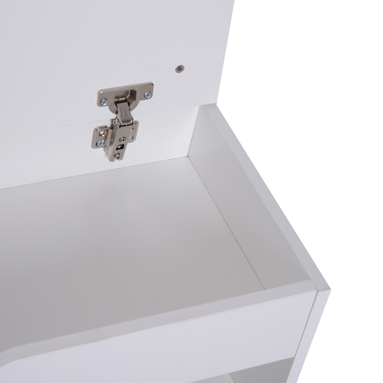 Zapatero con Asiento Banco de Almacenamiento con Cajón Estantes Cojín