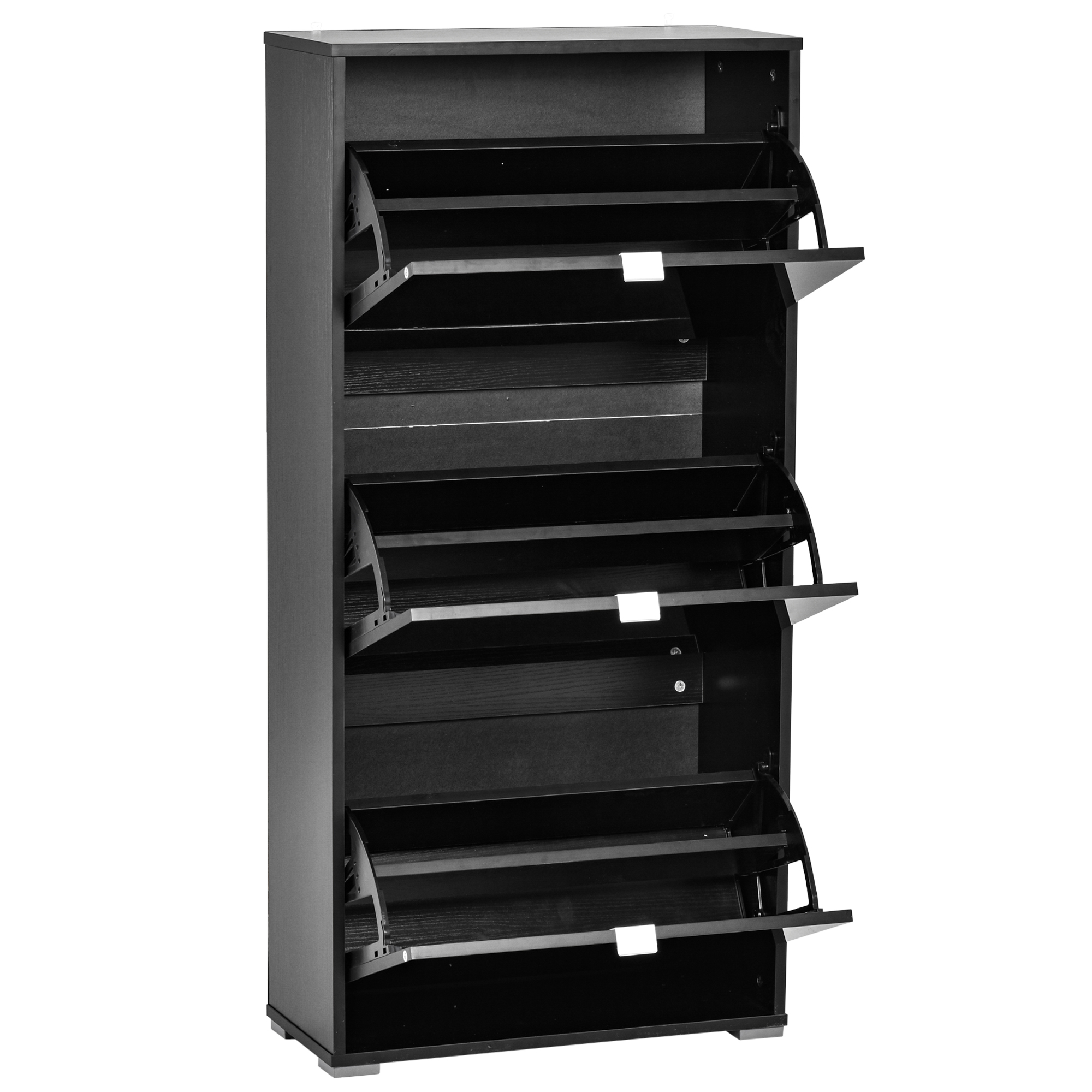 HOMCOM Armario de Zapatos Moderno Zapatero para Pasillo Entrada con 6