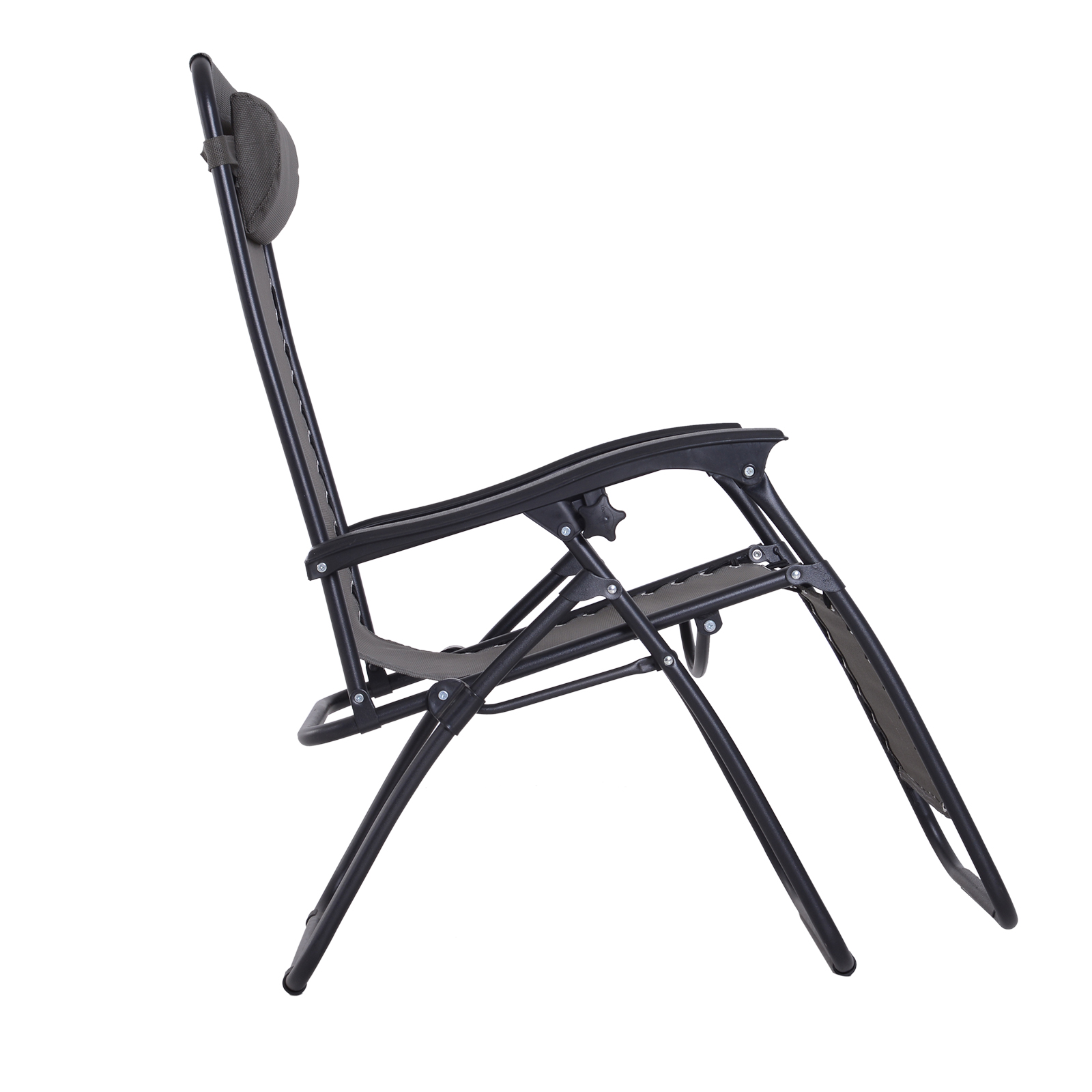 Tumbona Plegable Jardín Silla Gravedad Cero Respaldo Reclinable Carga