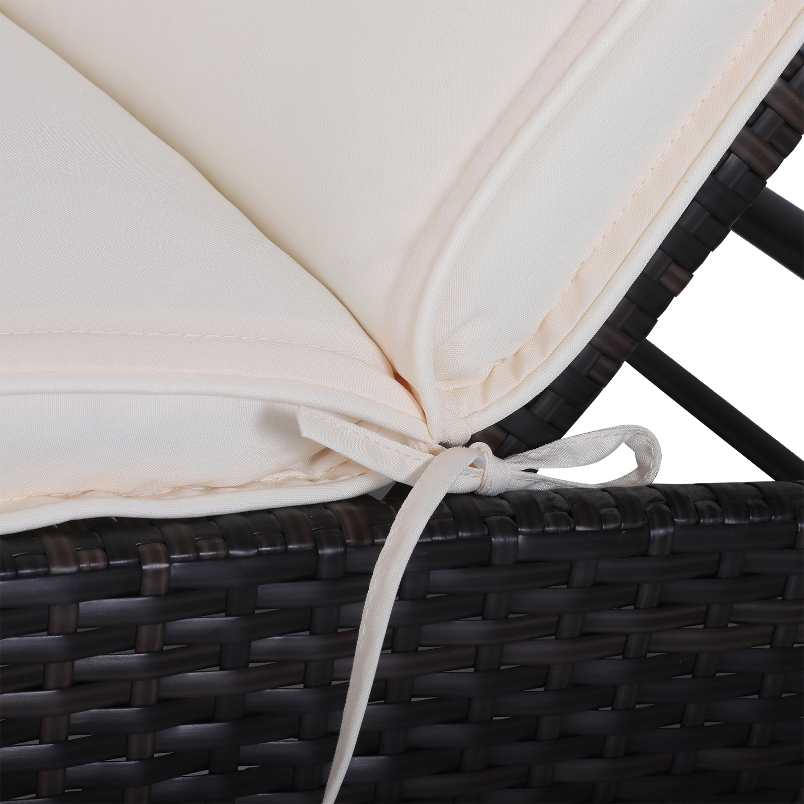 Cojín Tumbona 198x53x5cm Almohadilla Gruesas para Exterior Jardín Patio