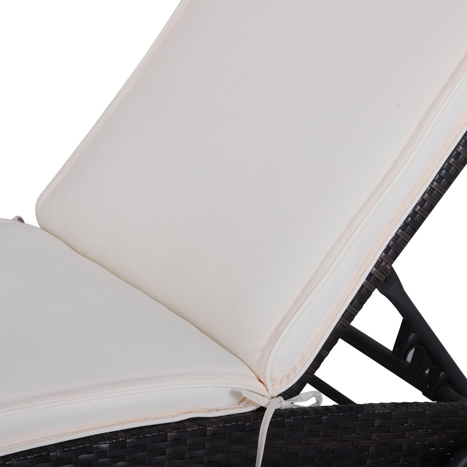 Cojín Tumbona 198x53x5cm Almohadilla Gruesas para Exterior Jardín Patio