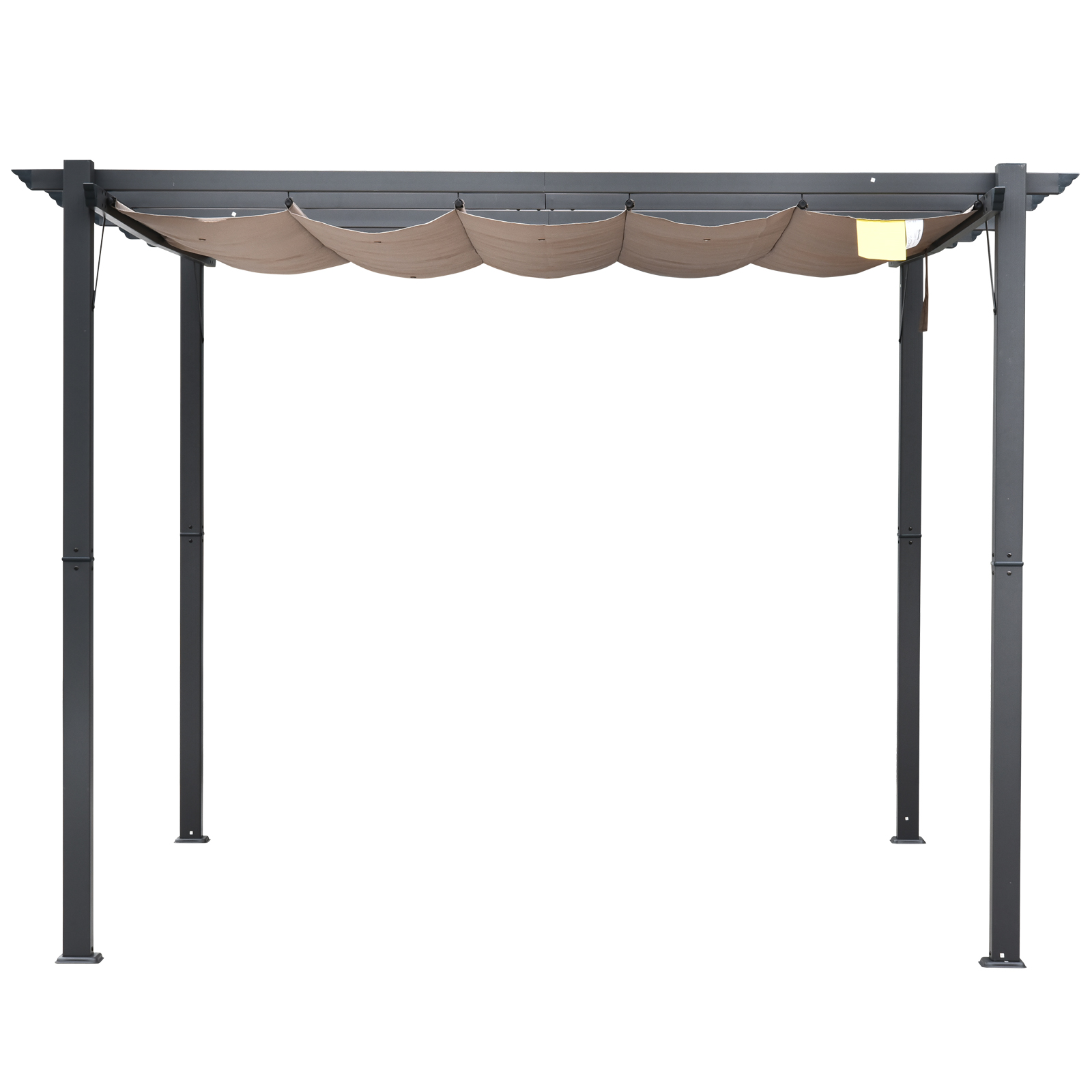 Pérgola de Aluminio Gazebo Cenador 3x3m Jardín Patio Terraza con Techo