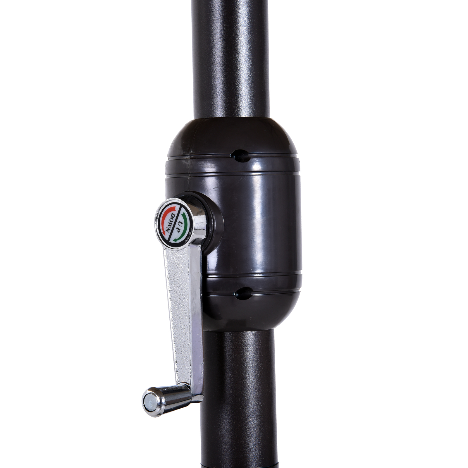 Sombrilla Doble Parasol Grande 4.6x2.7m con Manivela Manual Anti-UV