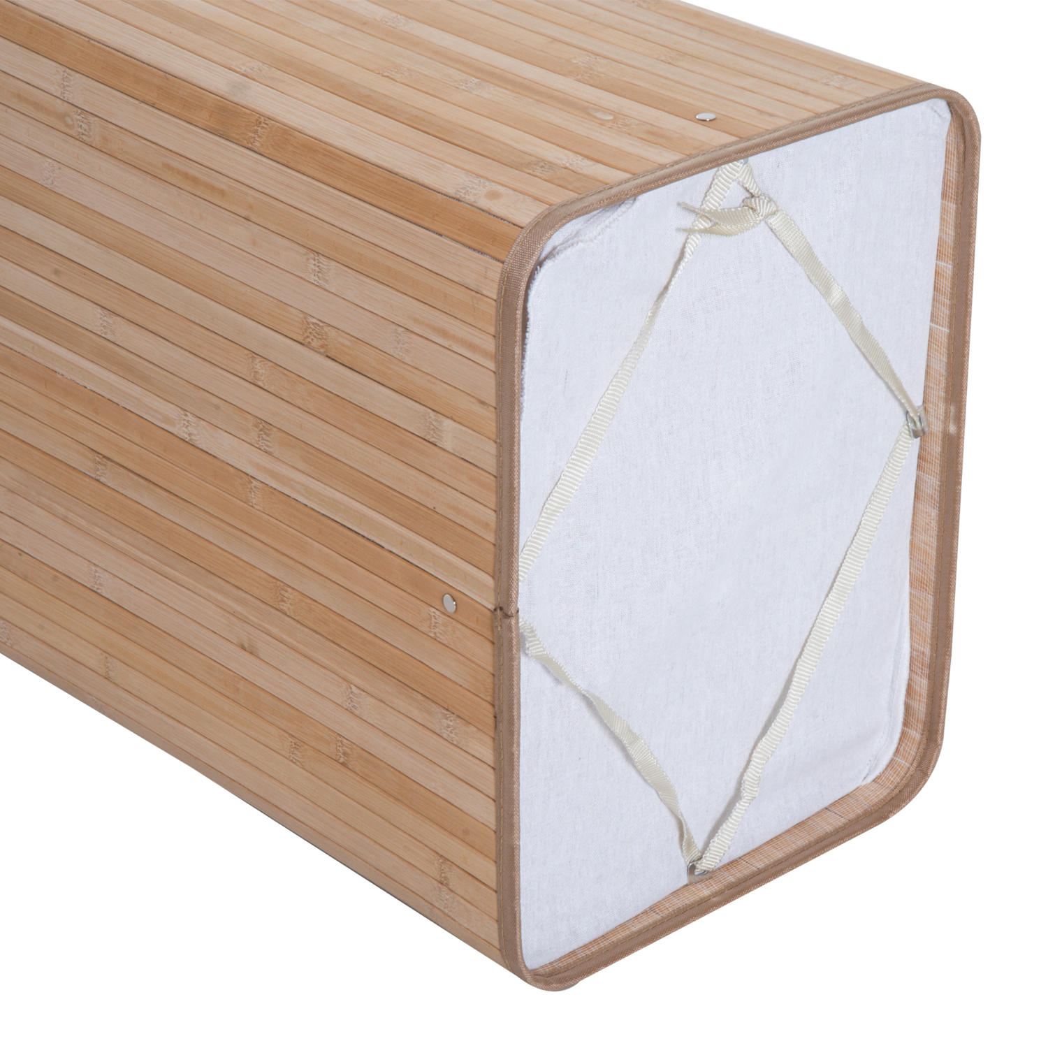 Cesto para Ropa Sucia Plegable con Tapa Cubo para Colada Rectangular