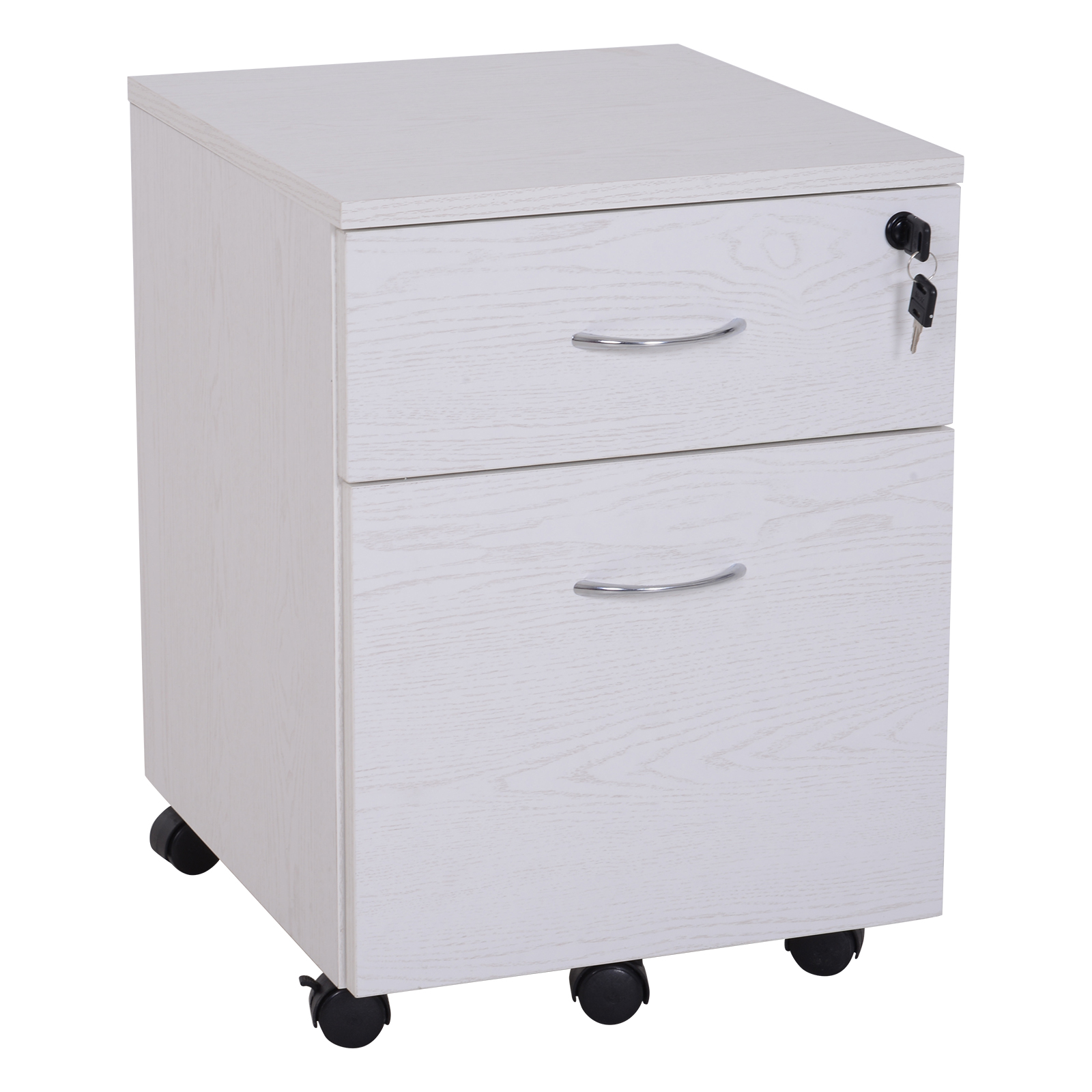 Cajonera Archivador con Ruedas y Llave Armario Archivador Móvil