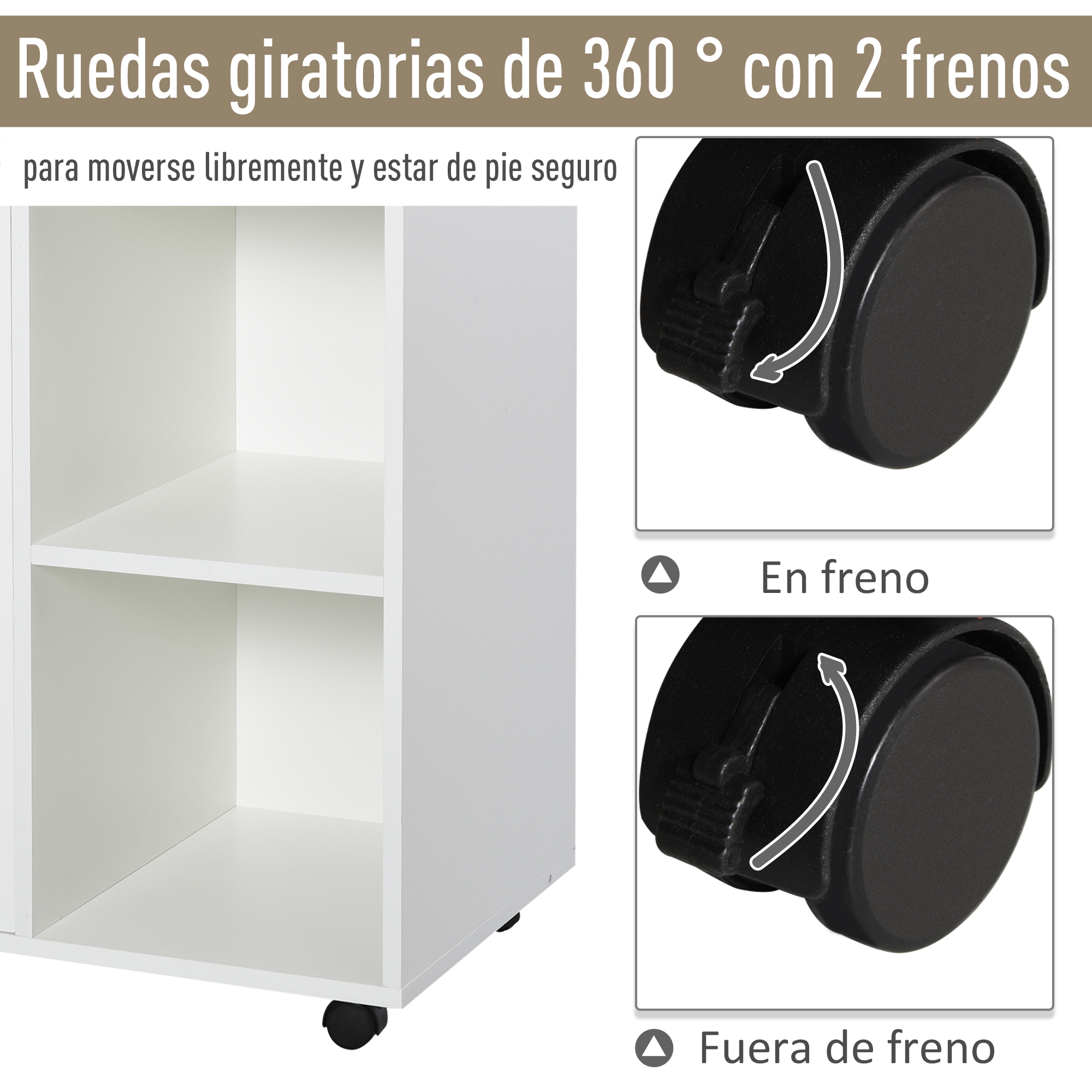 Armario de Oficina para Impresora Móvil Gran Almacenaje 100x40x71 cm | eBay