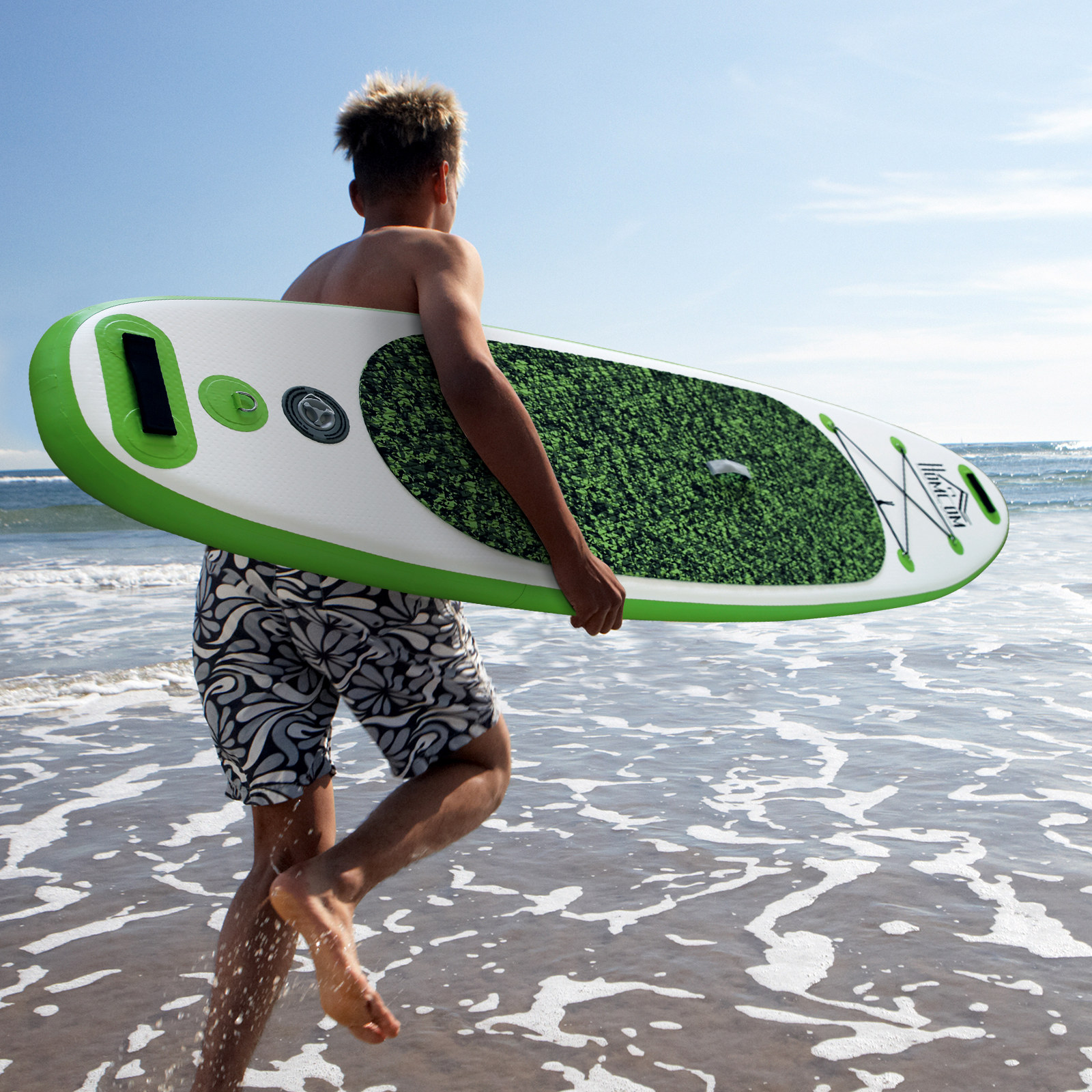 Tabla de Paddle Surf Hinchable con Remo Ajustable entre 160210