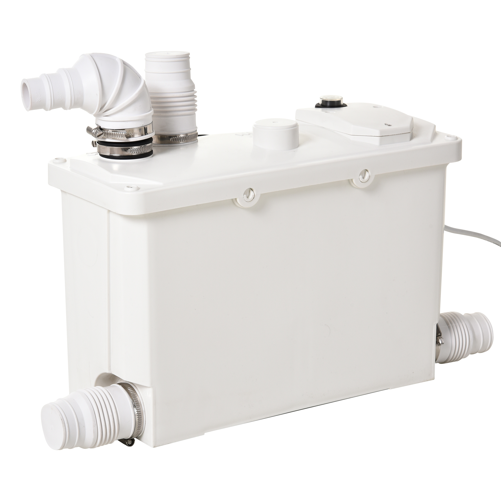 Bomba Trituradora de 3 Entradas Triturador Sanitario 600W Baño Cocina