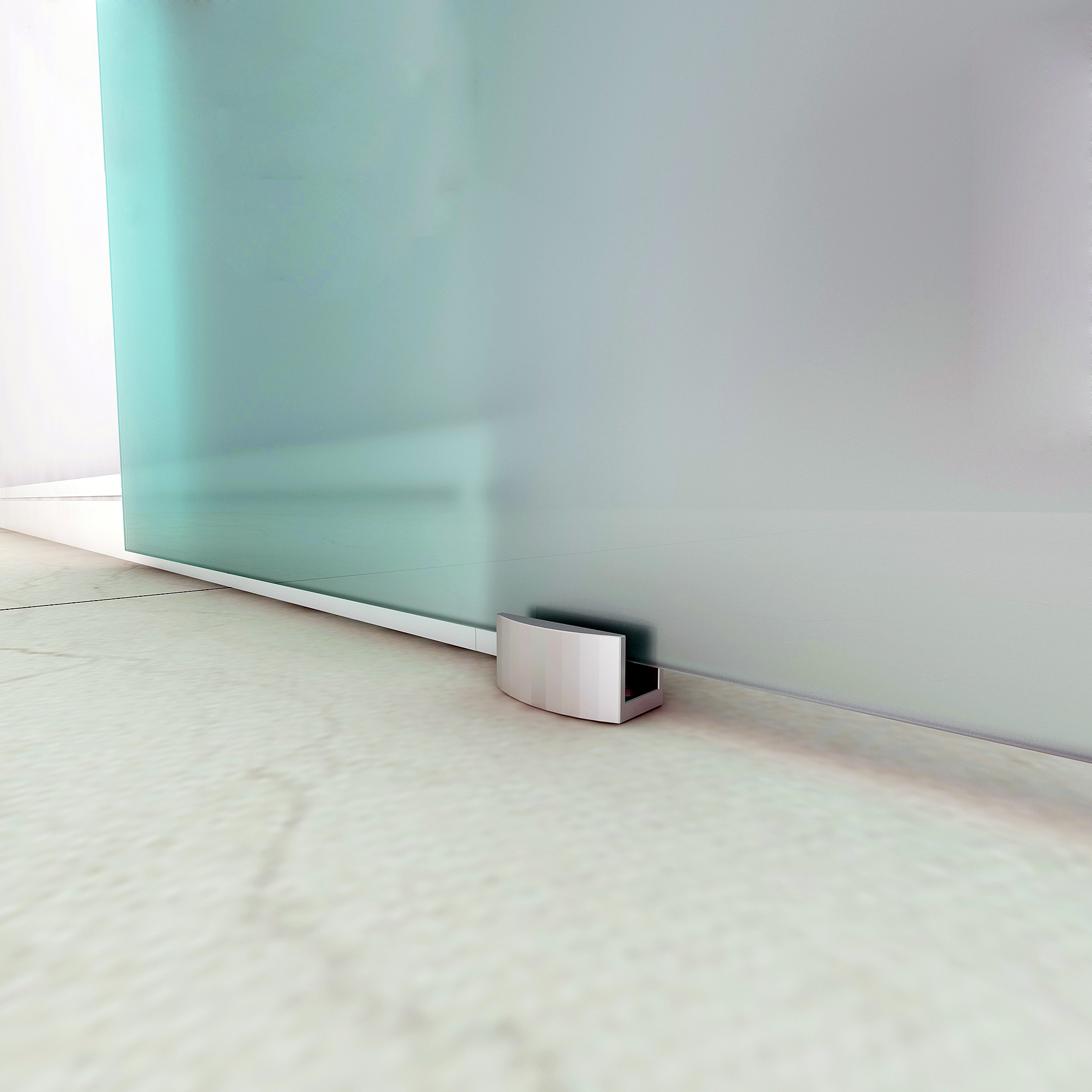 Puerta Corredera Cristal Puerta Deslizante de Vidrio 8mm Riel Alumino