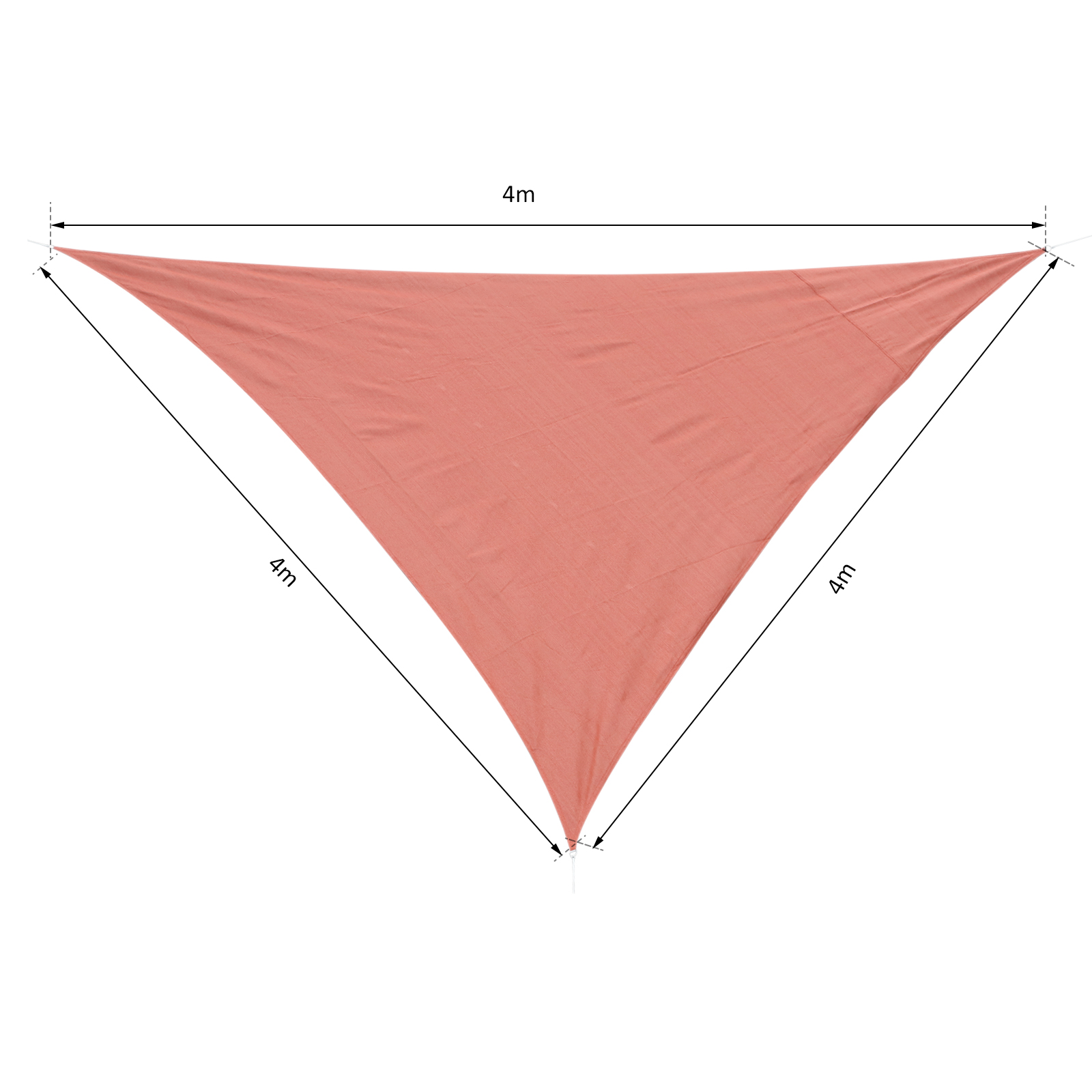 VOILE OMBRAGE Toile solaire triangulaire 3.6 x 3.6 x 3.6m REF GSS3360BL