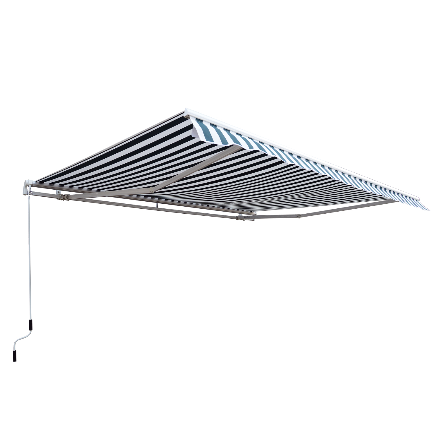 Outsunny Markise Gelenkarmmarkise Sonnenschutz Balkon 2,95x2,5m Grün