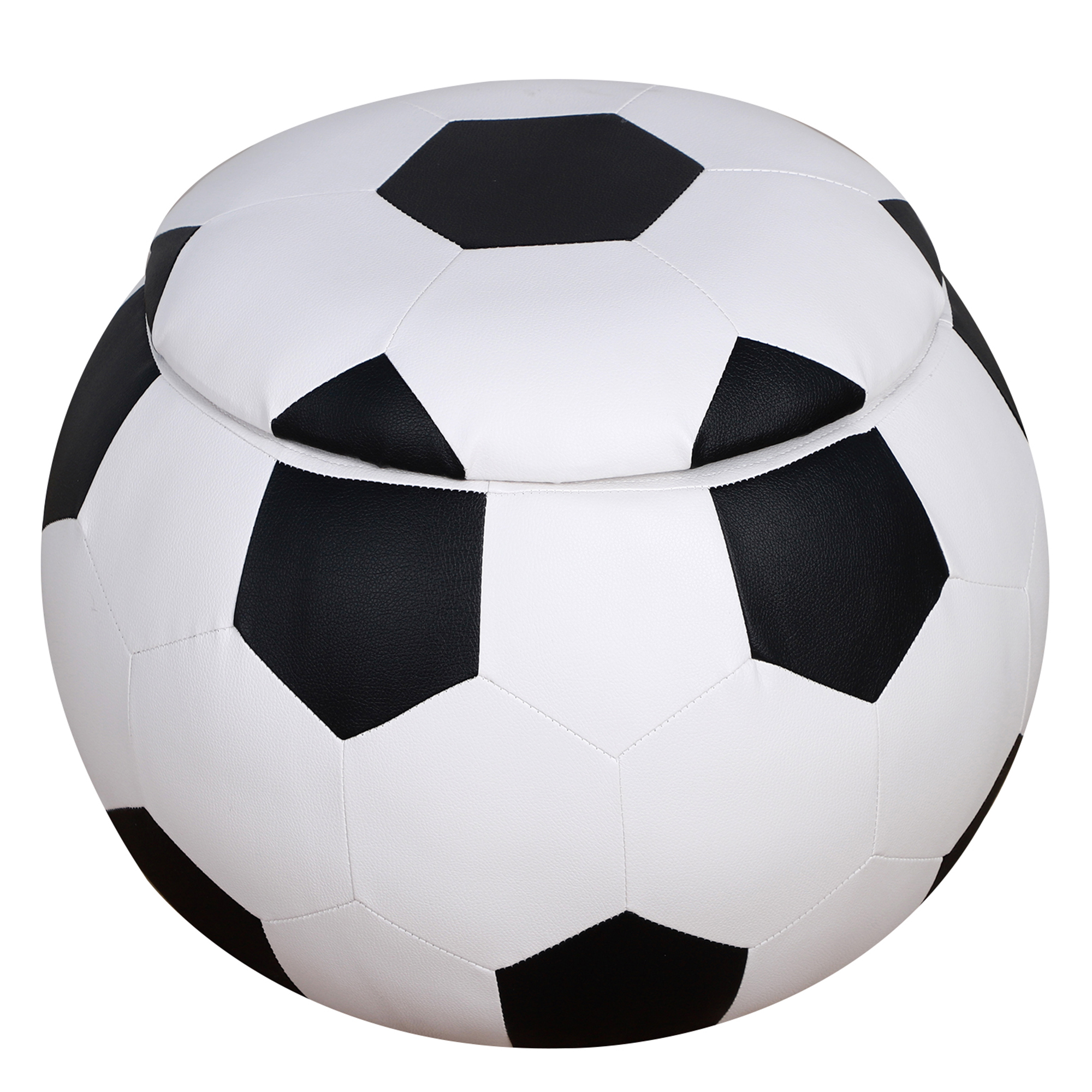 Kindersofa Kindersessel Kinderhocker Fußball-Design mit Stauraum 3-6