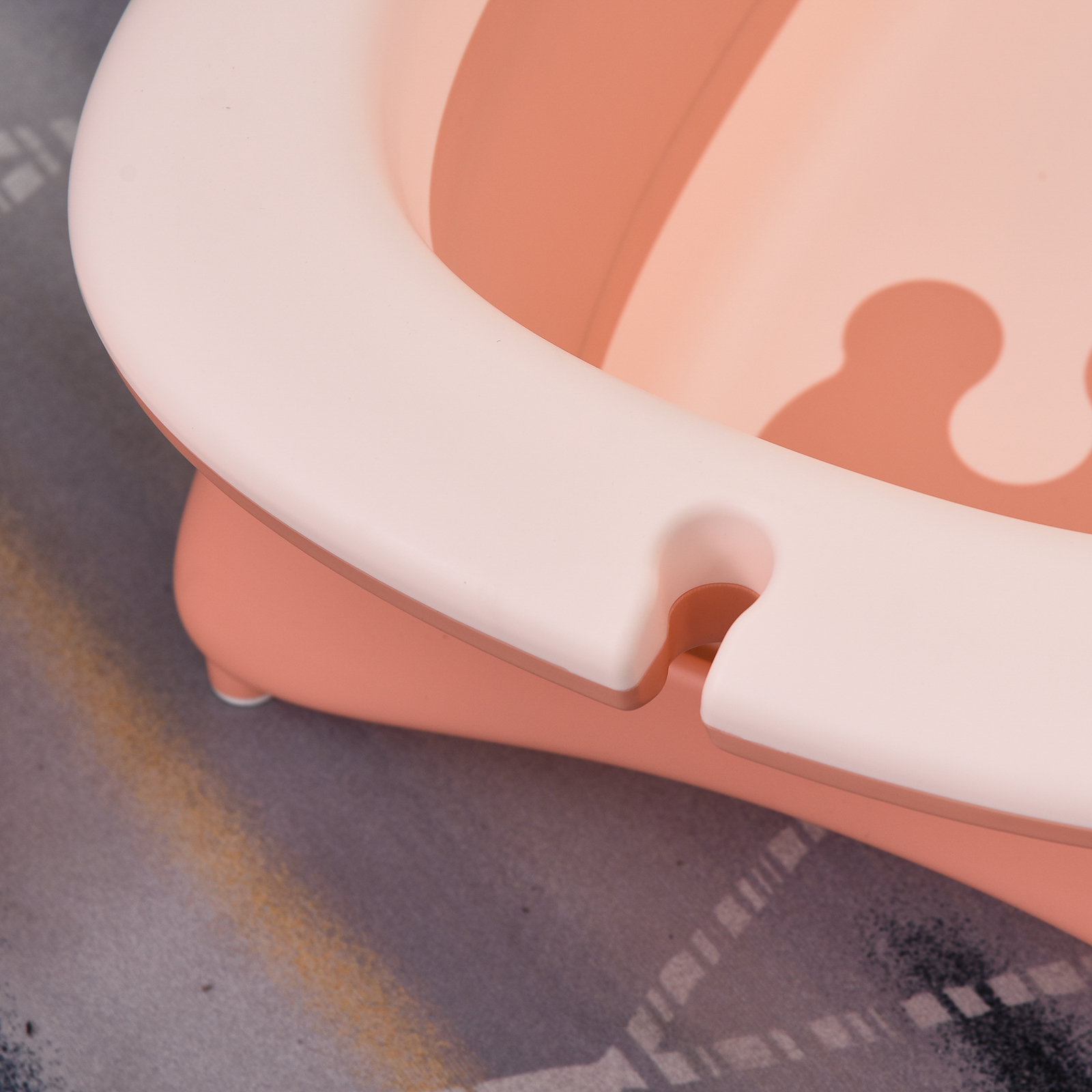 Faltbare Babybadewanne mit Waschbecken und Shampoobecher Kunststoff 2