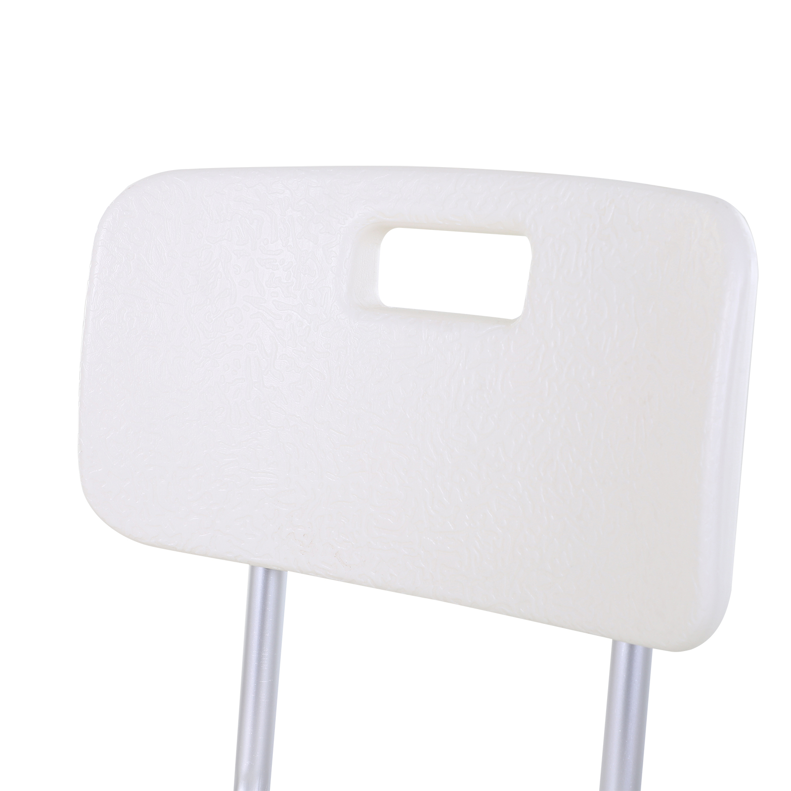 Duschstuhl mit Rückenlehne Badestuhl Höhenverstellbar Rutschfest Alu