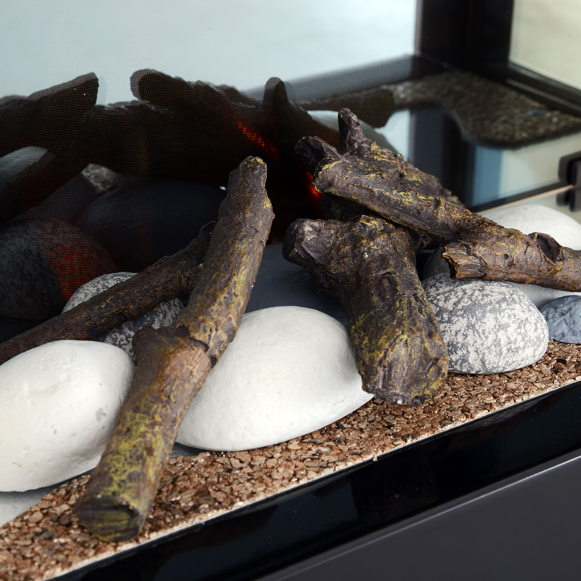 HOMCOM Elektroheizung Standkamin Elektrokamin Kaminofen Fernbedienung 2