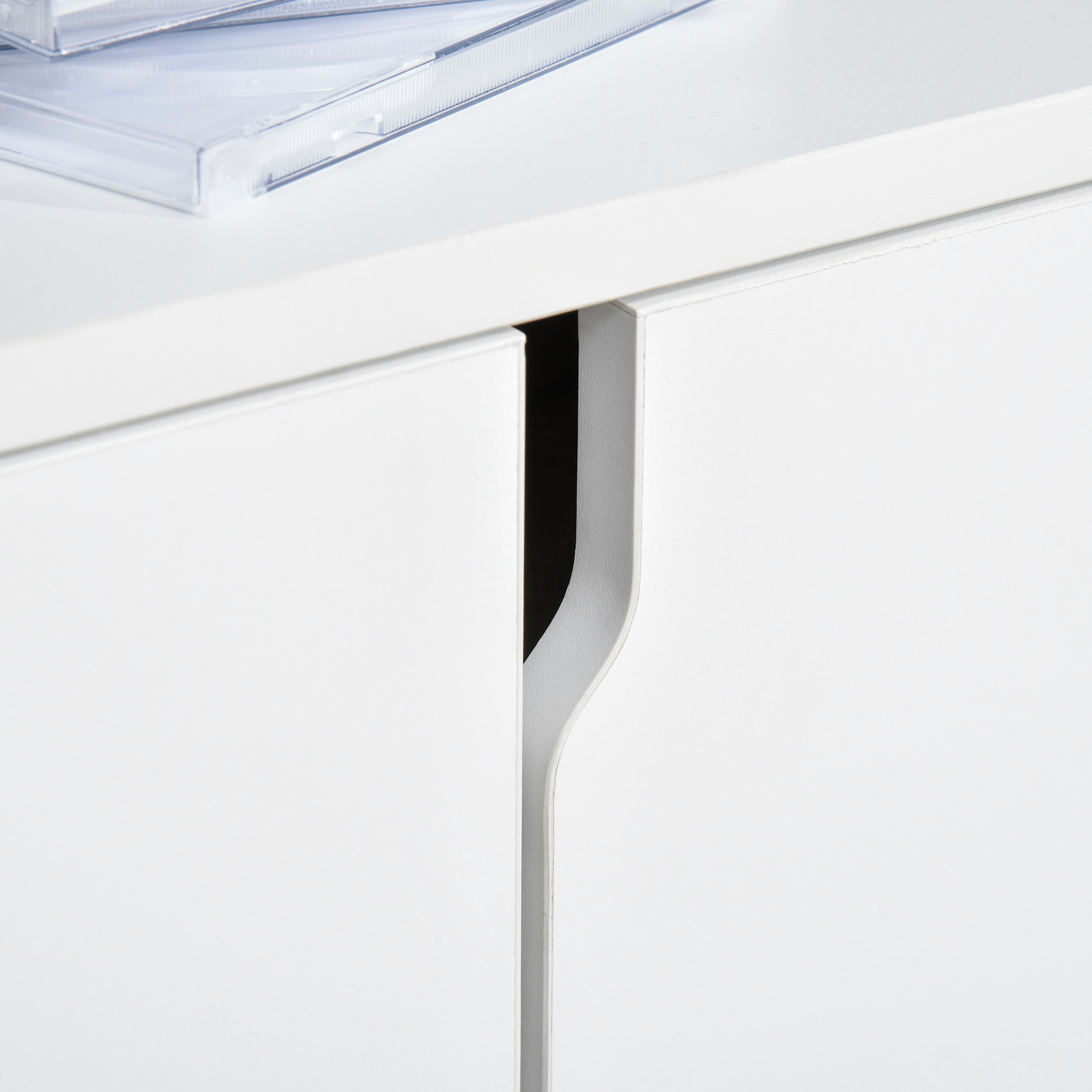 HOMCOM TV Schrank TV-Ständer mit Schrank und Offene Regale Weiß | eBay