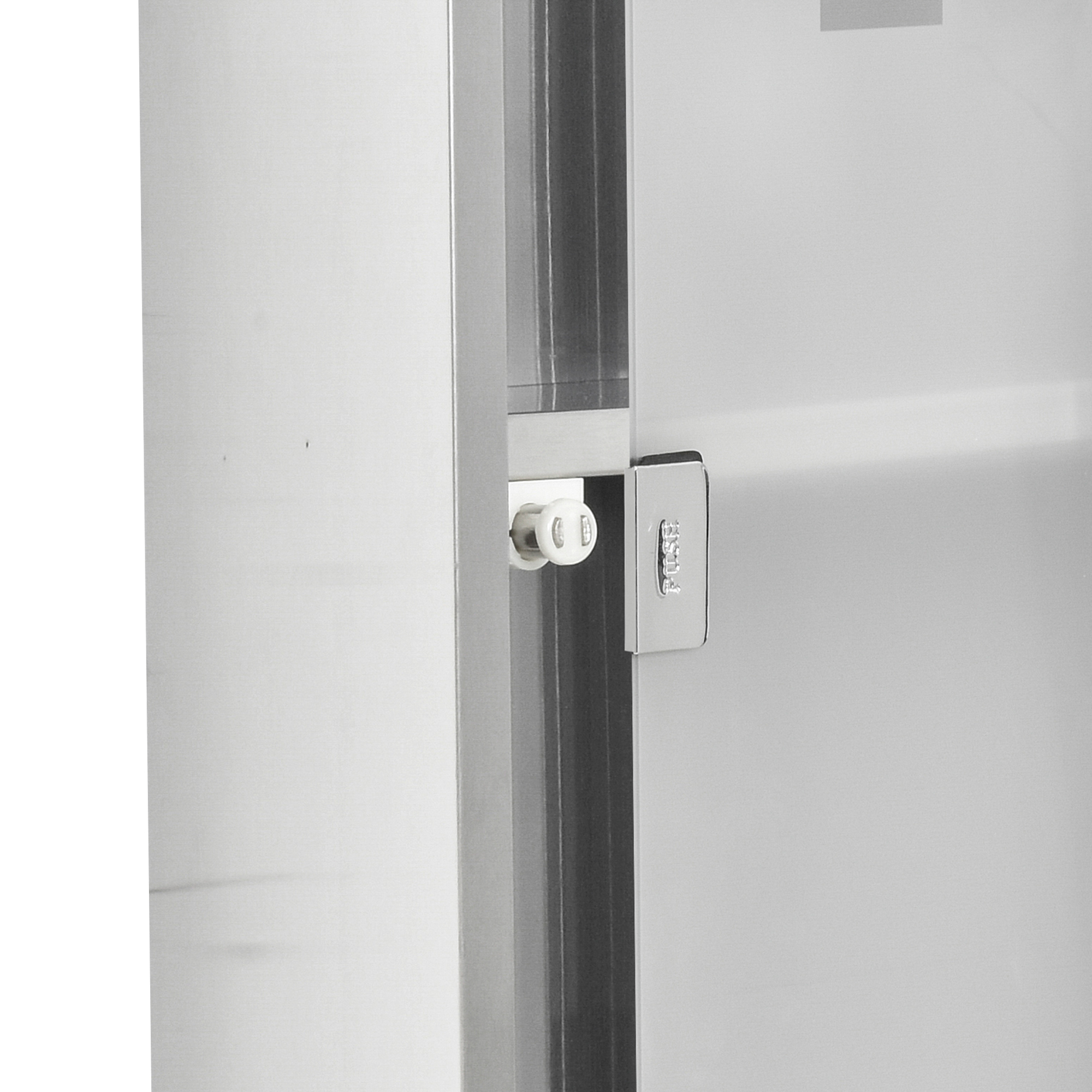 Medizinschrank Arzneischrank mit Schloss Glastür 3 Fächer Mattglas 430