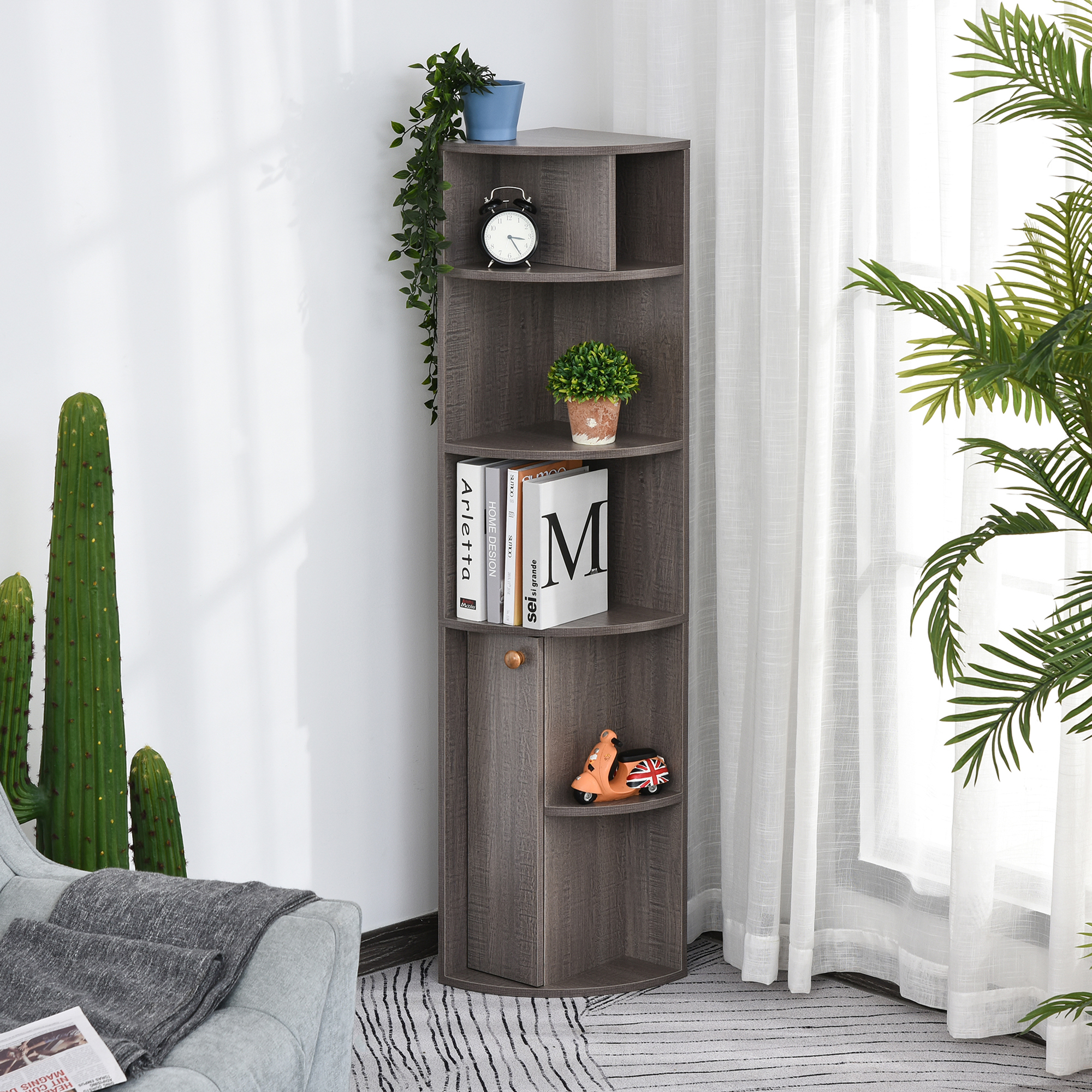 Bücherregal Ecke mehrstöckiges Standregal Wohnzimmerregal Spanplatte