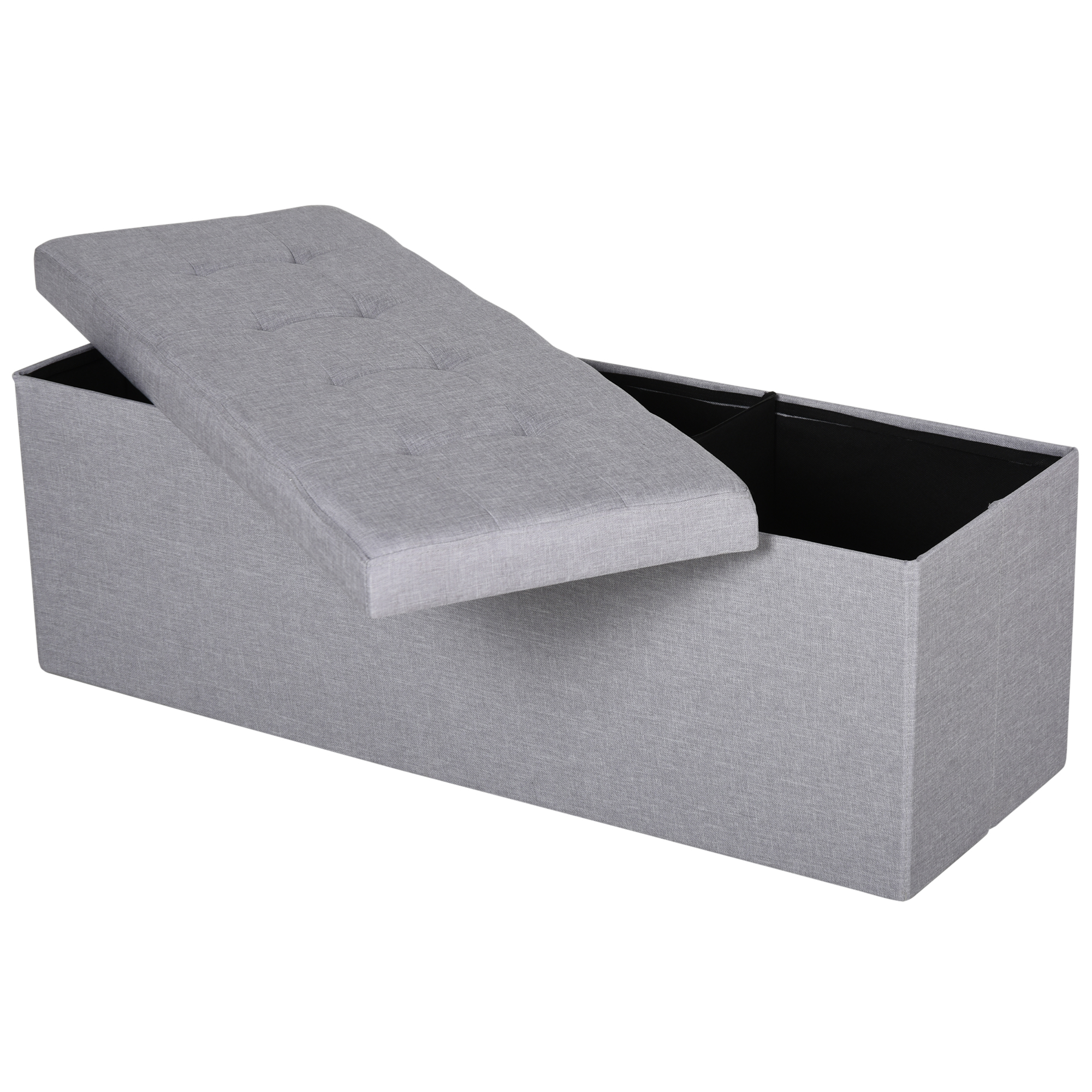 Sitzbank mit Stauraum Polsterbank Truhenbankmit Trenngitter Faltbar