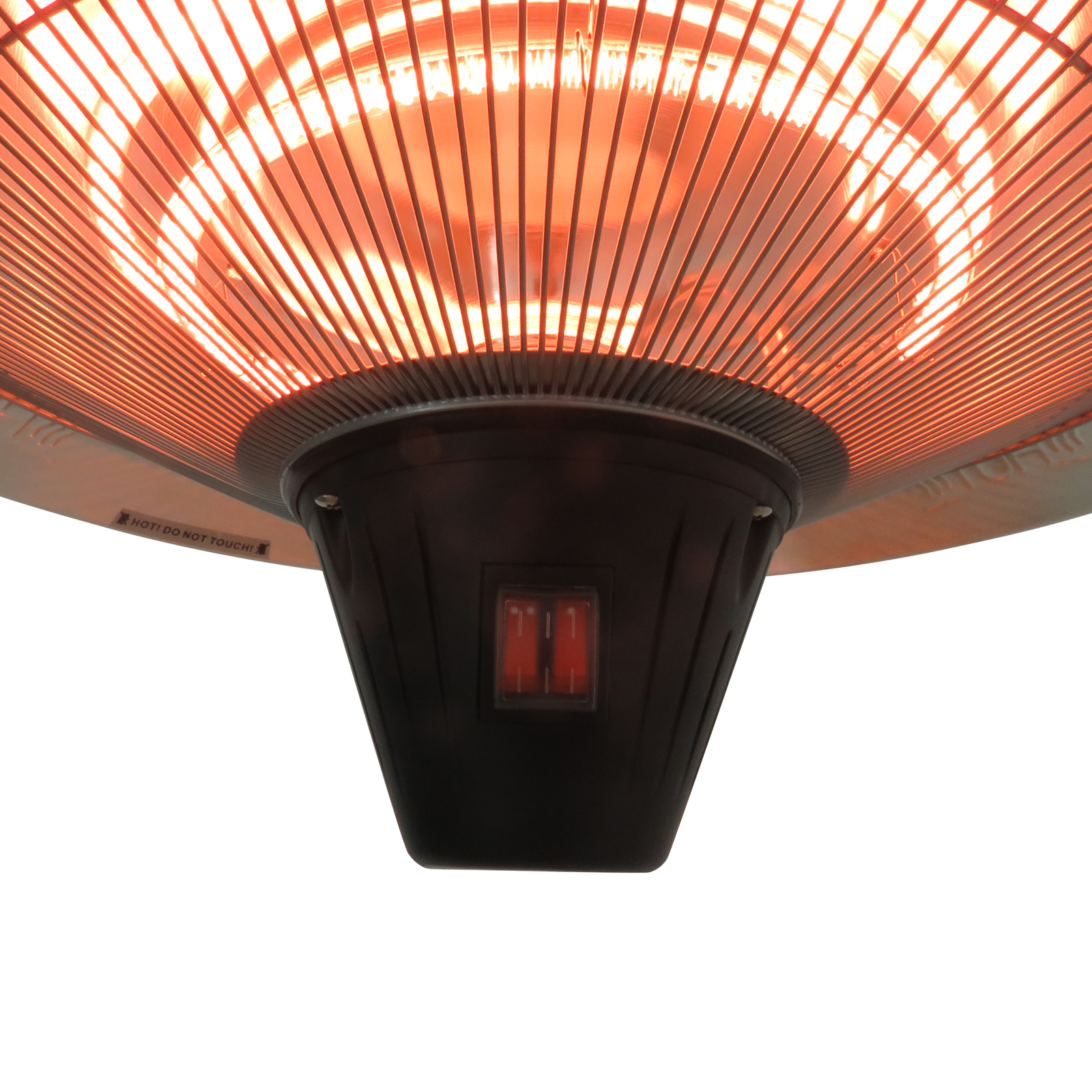 Outsunny Deckenheizstrahler Heizstrahler Elektrisch 1800W Terrassen Alu