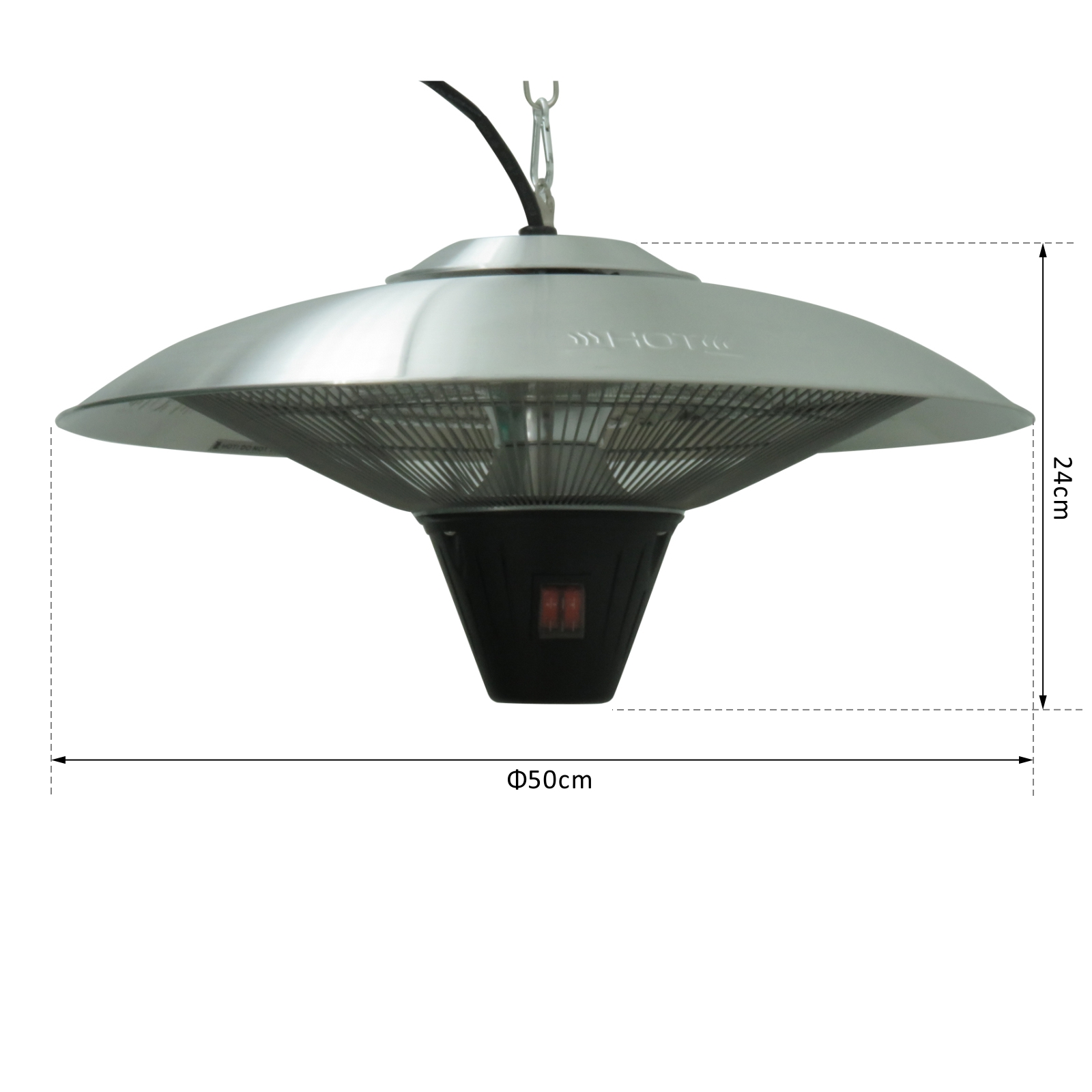 Deckenheizstrahler Elektrisch Heizstrahler 1800W mit Kette Terrassen