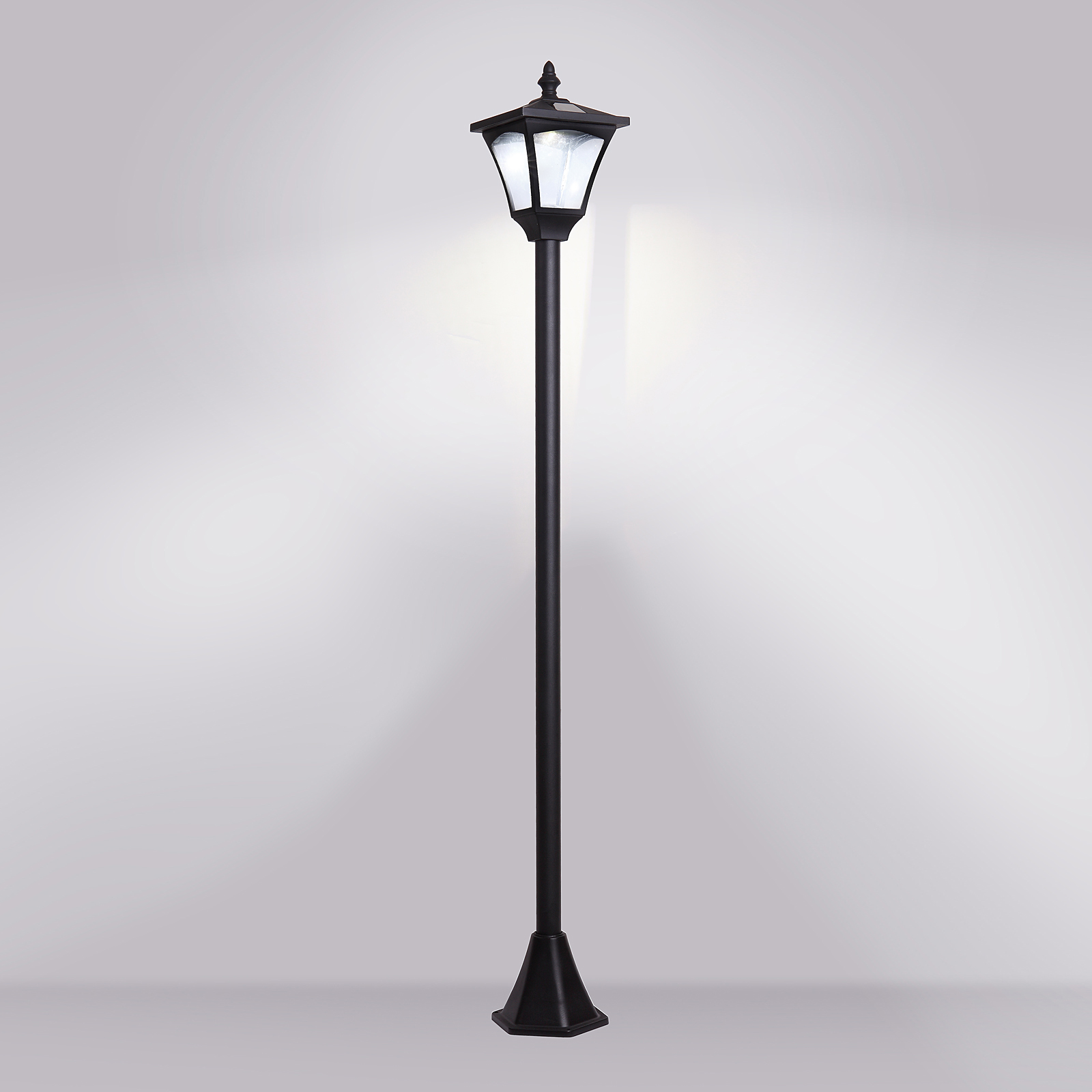 Outsunny Solar Laterne Gartenlaterne Gartenleuchte mit LED 10 Lumen